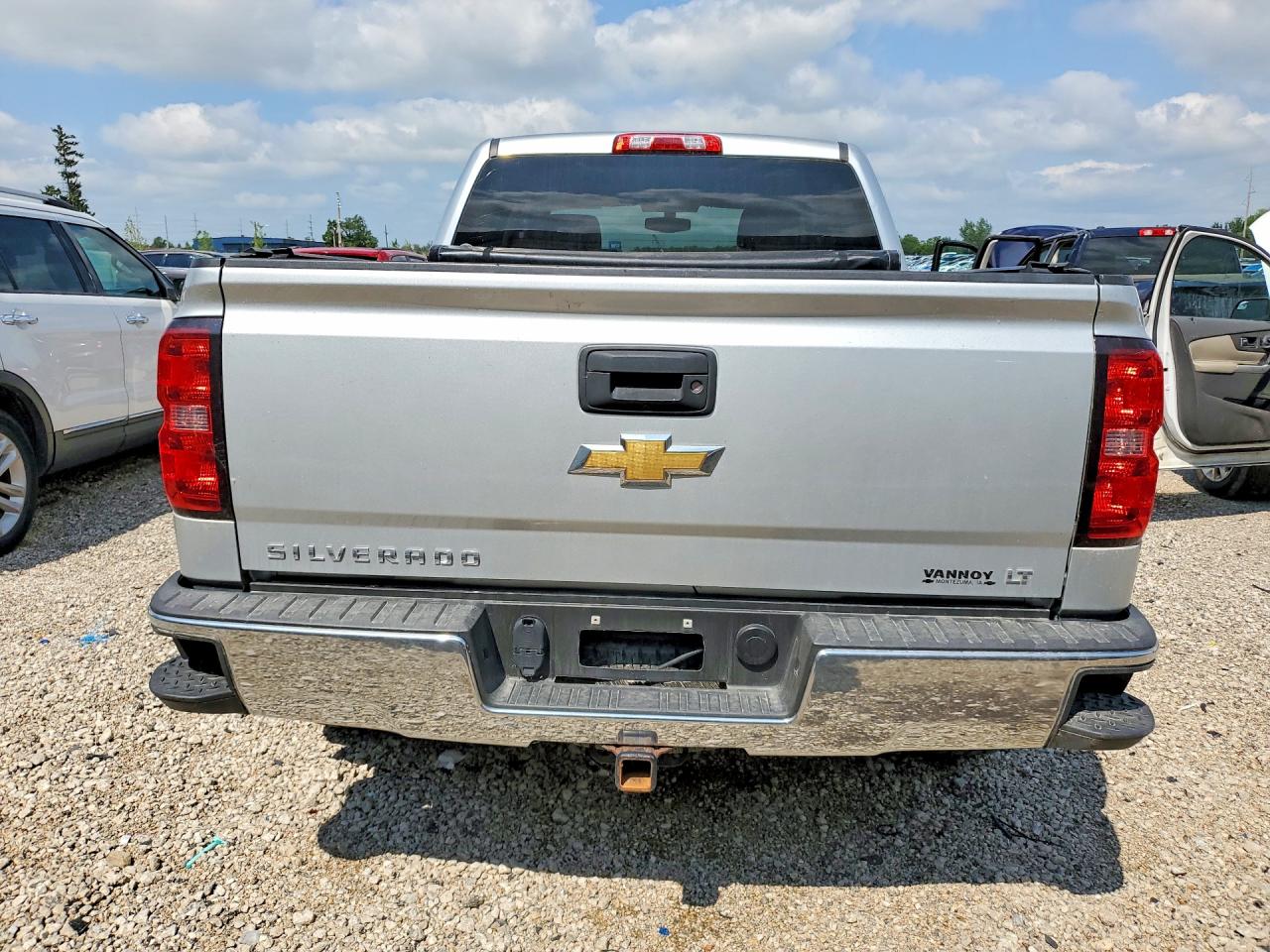 2015 Chevrolet Silverado K1500 Lt Silver vin: 3GCUKRECXFG152178