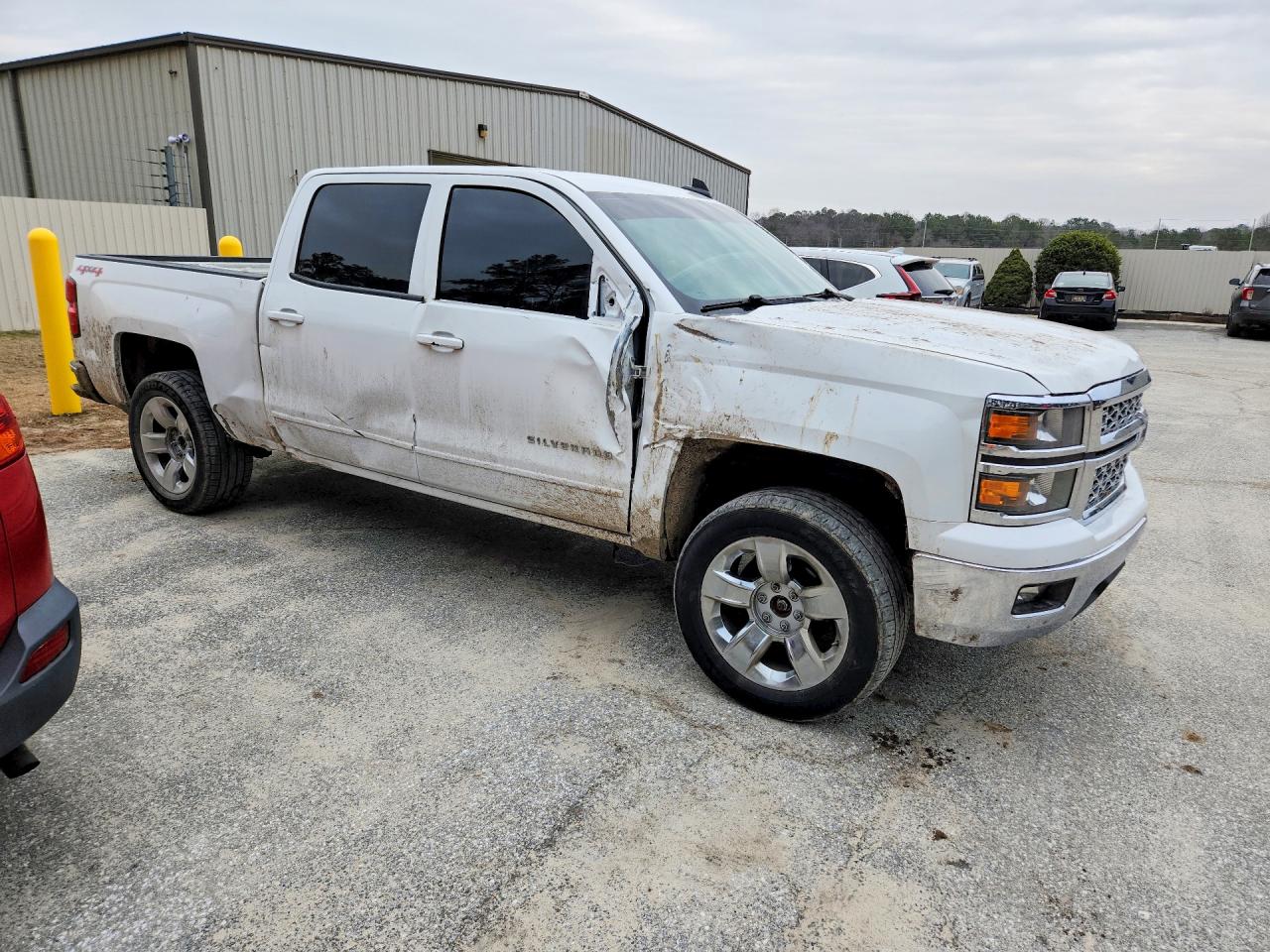 2015 Chevrolet Silverado K1500 Lt White vin: 3GCUKRECXFG227882