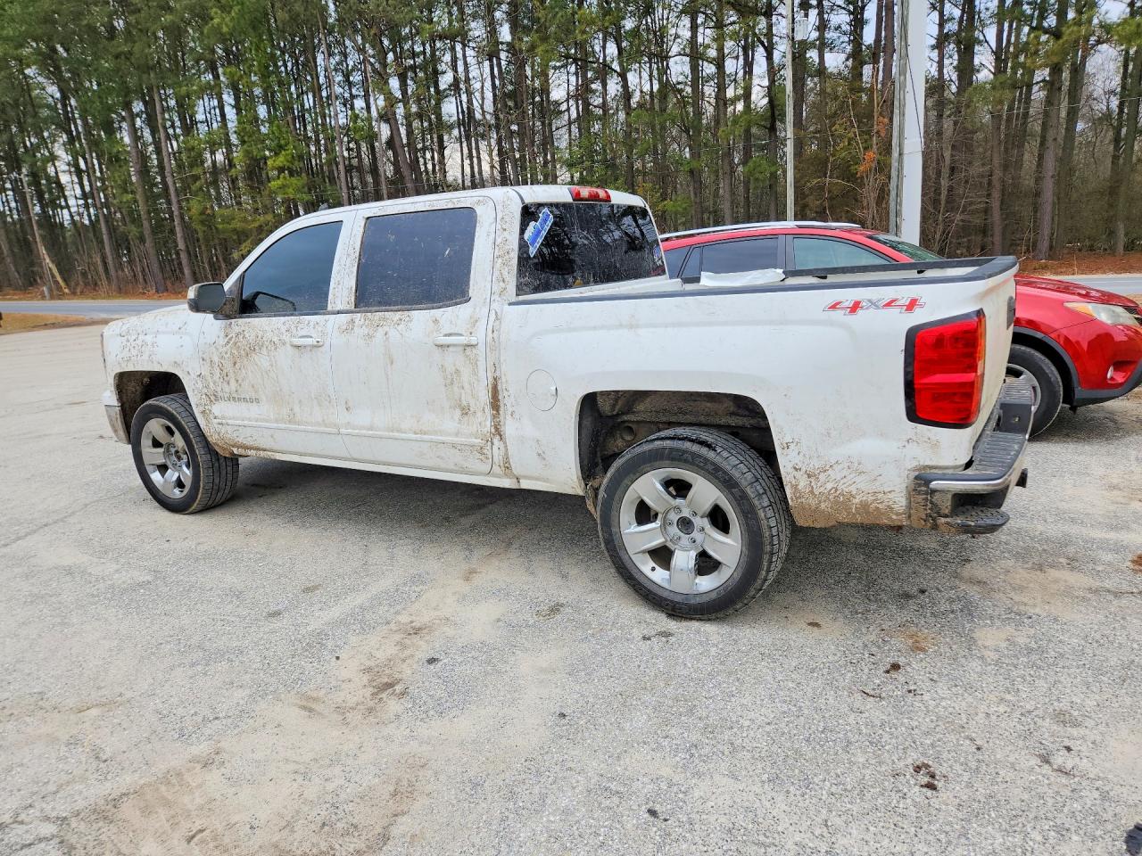 2015 Chevrolet Silverado K1500 Lt White vin: 3GCUKRECXFG227882