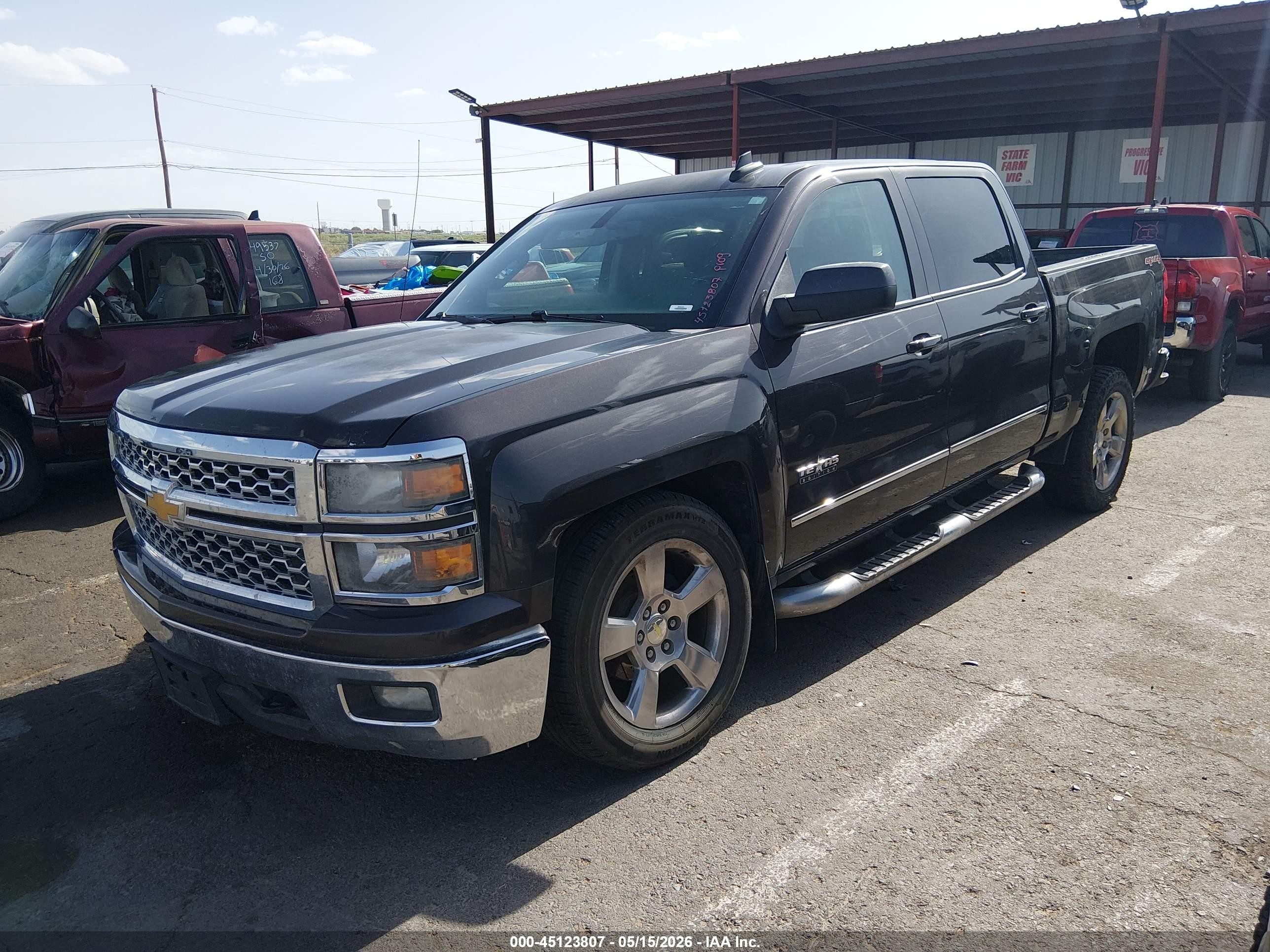2015 Chevrolet Silverado 1500 1lt Gray vin: 3GCUKRECXFG265967