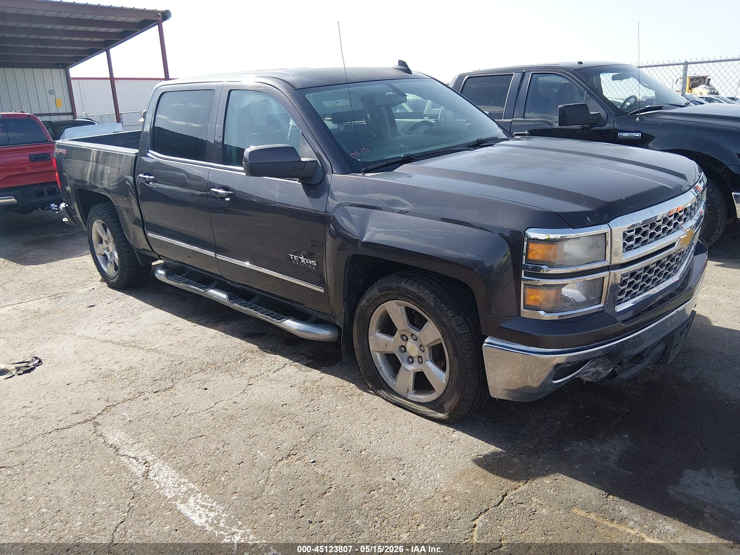 2015 Chevrolet Silverado 1500 1lt Gray vin: 3GCUKRECXFG265967