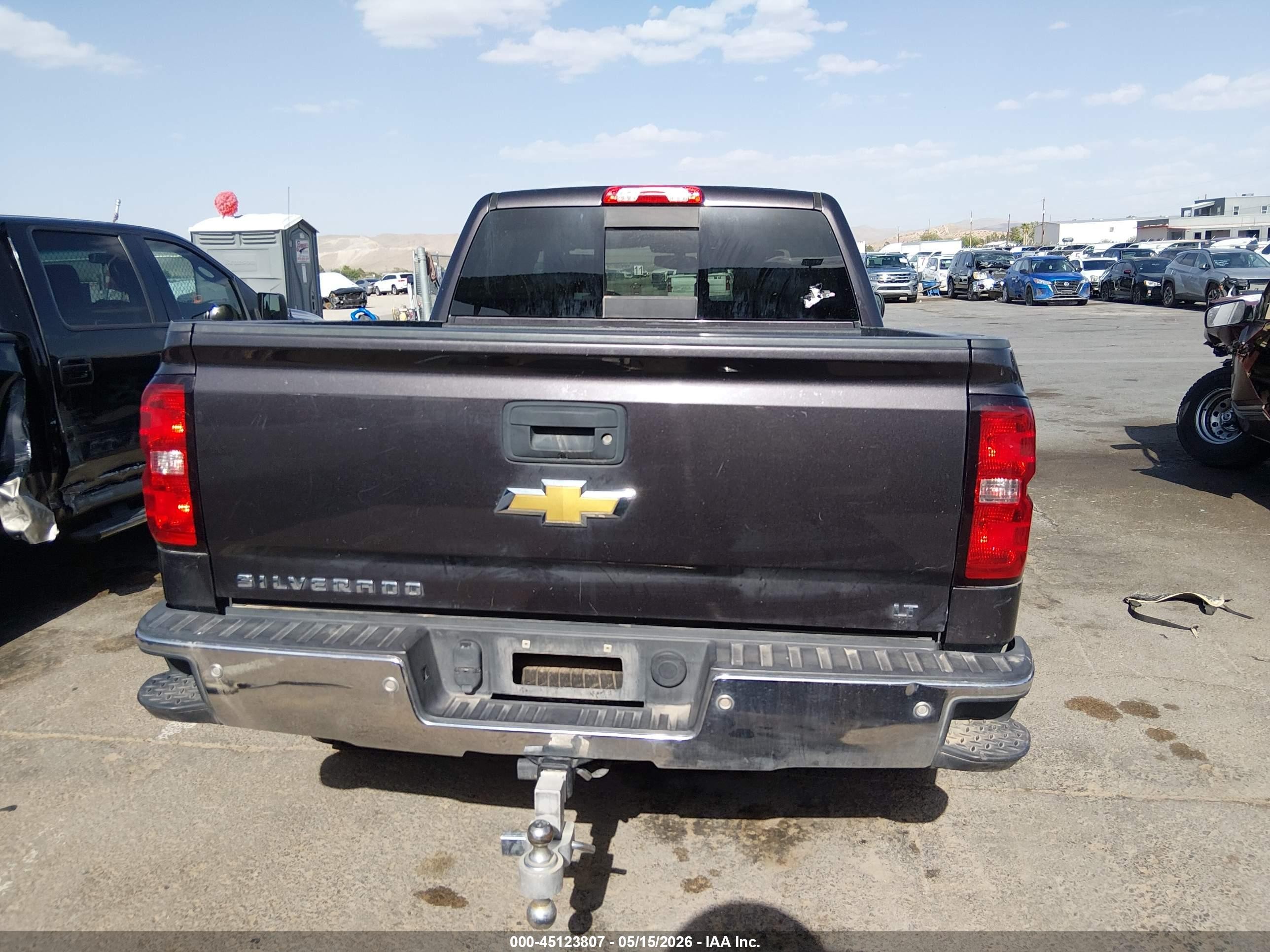2015 Chevrolet Silverado 1500 1lt Gray vin: 3GCUKRECXFG265967