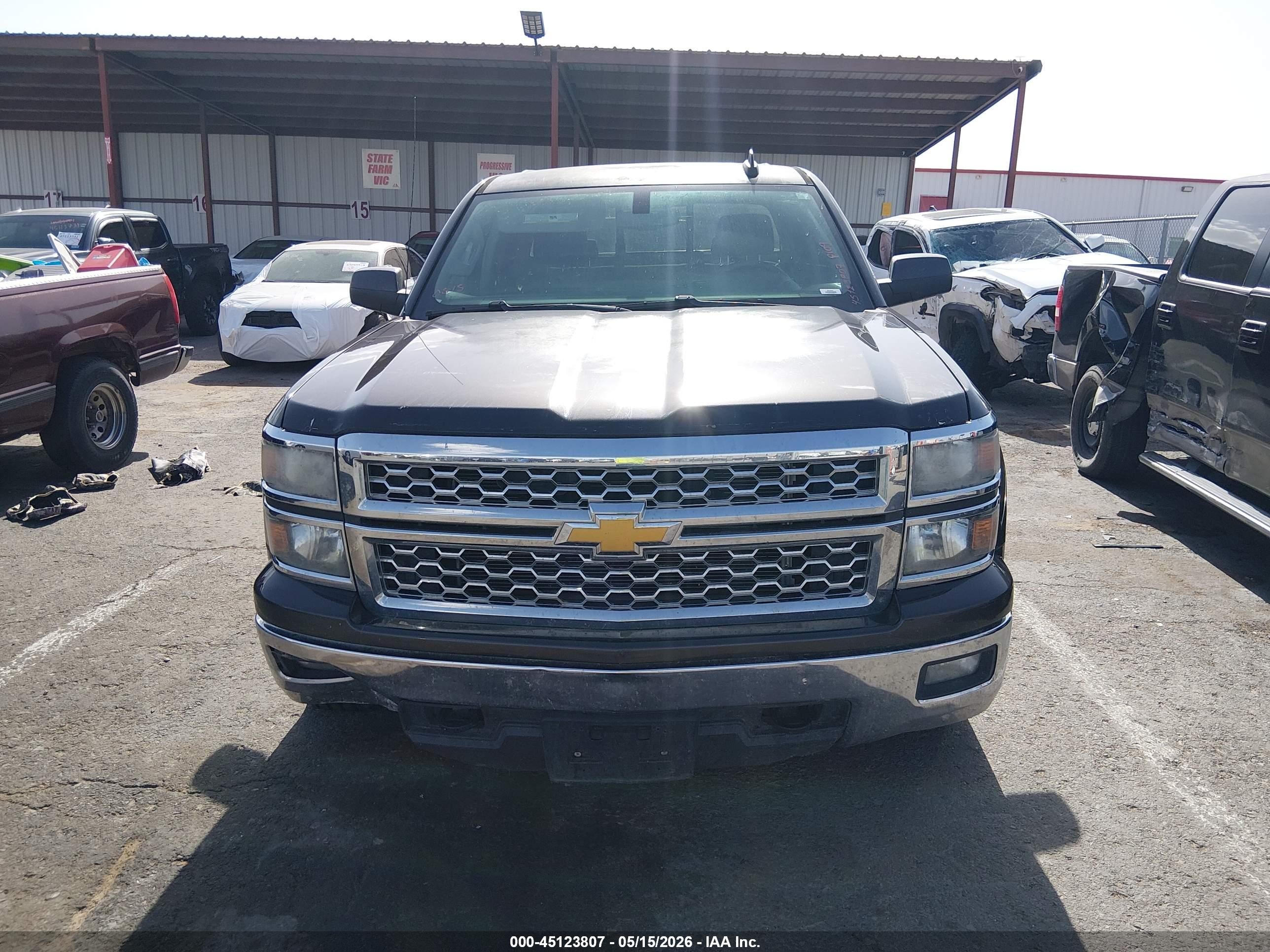 2015 Chevrolet Silverado 1500 1lt Gray vin: 3GCUKRECXFG265967