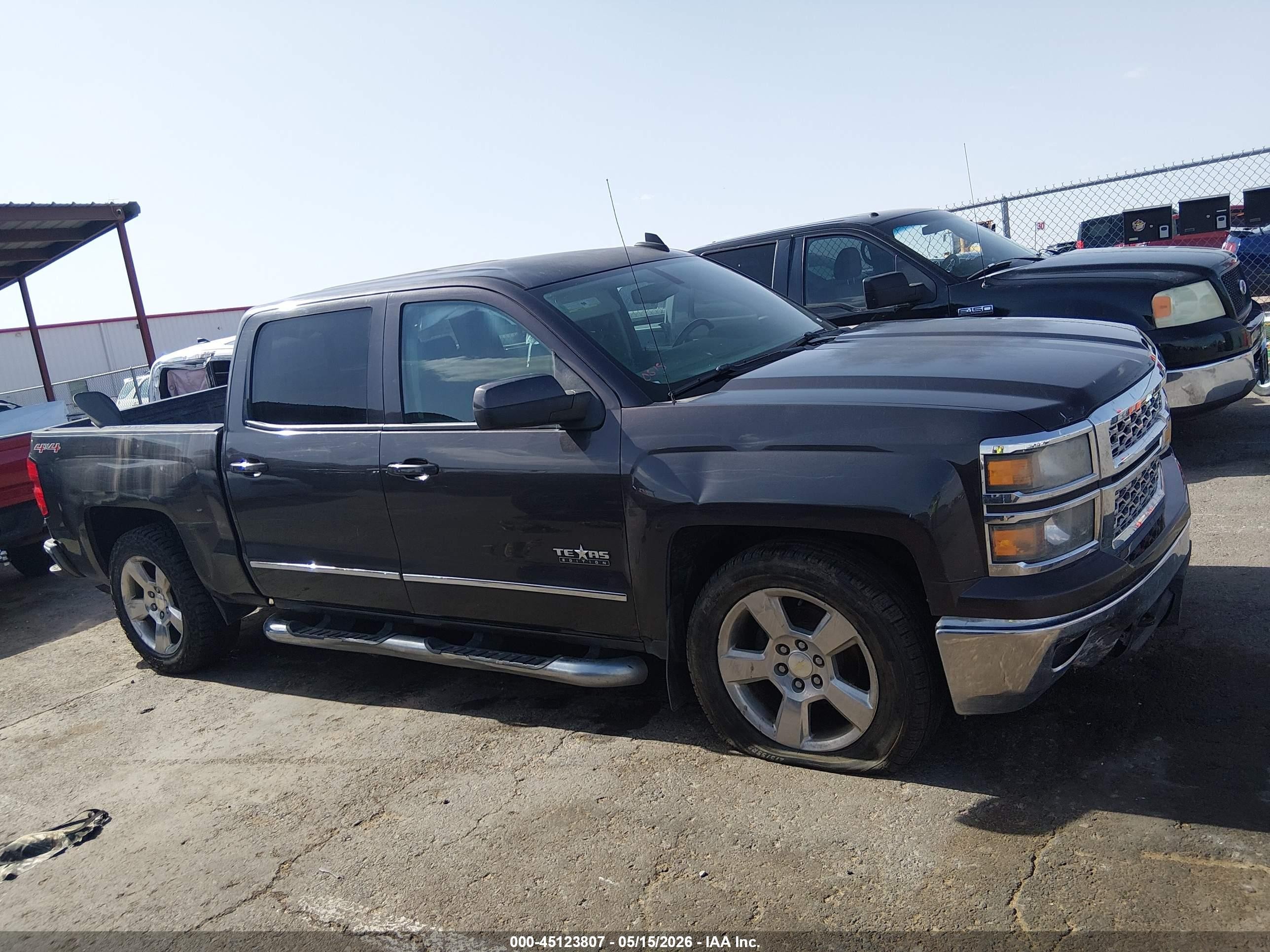 2015 Chevrolet Silverado 1500 1lt Gray vin: 3GCUKRECXFG265967