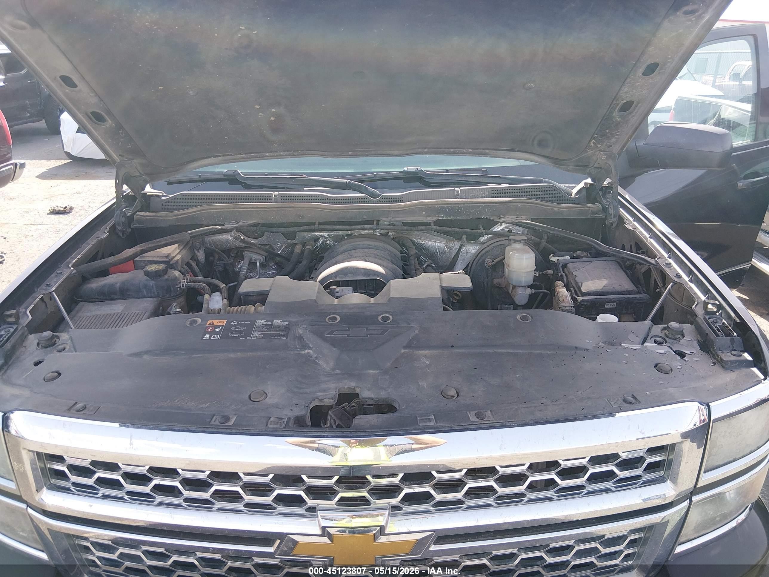 2015 Chevrolet Silverado 1500 1lt Gray vin: 3GCUKRECXFG265967