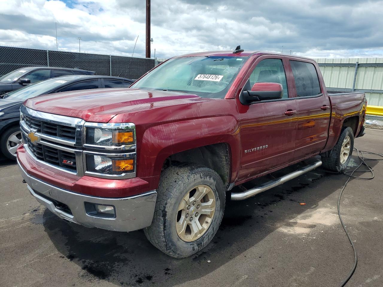 2015 Chevrolet Silverado K1500 Lt Red vin: 3GCUKRECXFG352896