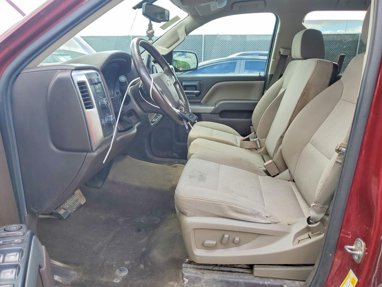 2015 Chevrolet Silverado K1500 Lt Red vin: 3GCUKRECXFG352896
