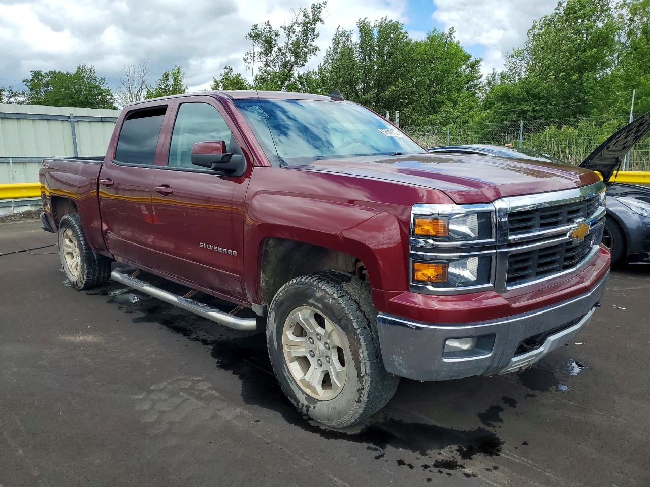2015 Chevrolet Silverado K1500 Lt Red vin: 3GCUKRECXFG352896