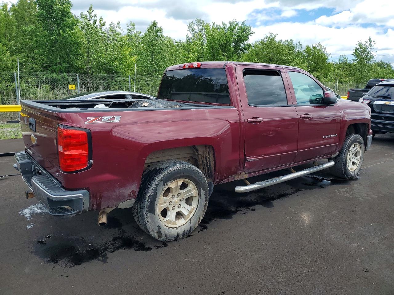 2015 Chevrolet Silverado K1500 Lt Red vin: 3GCUKRECXFG352896
