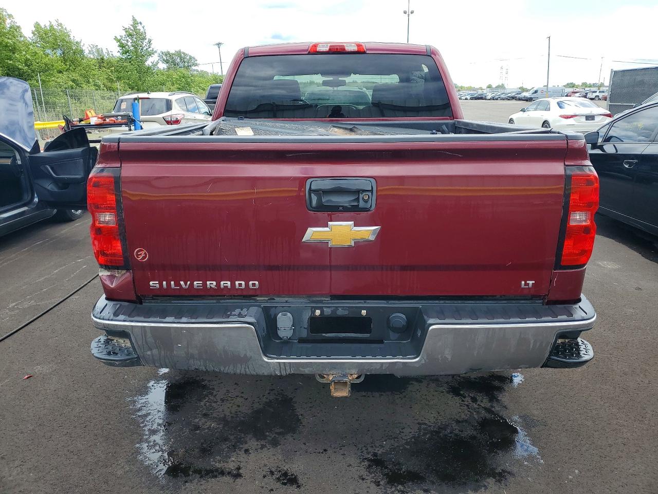 2015 Chevrolet Silverado K1500 Lt Red vin: 3GCUKRECXFG352896