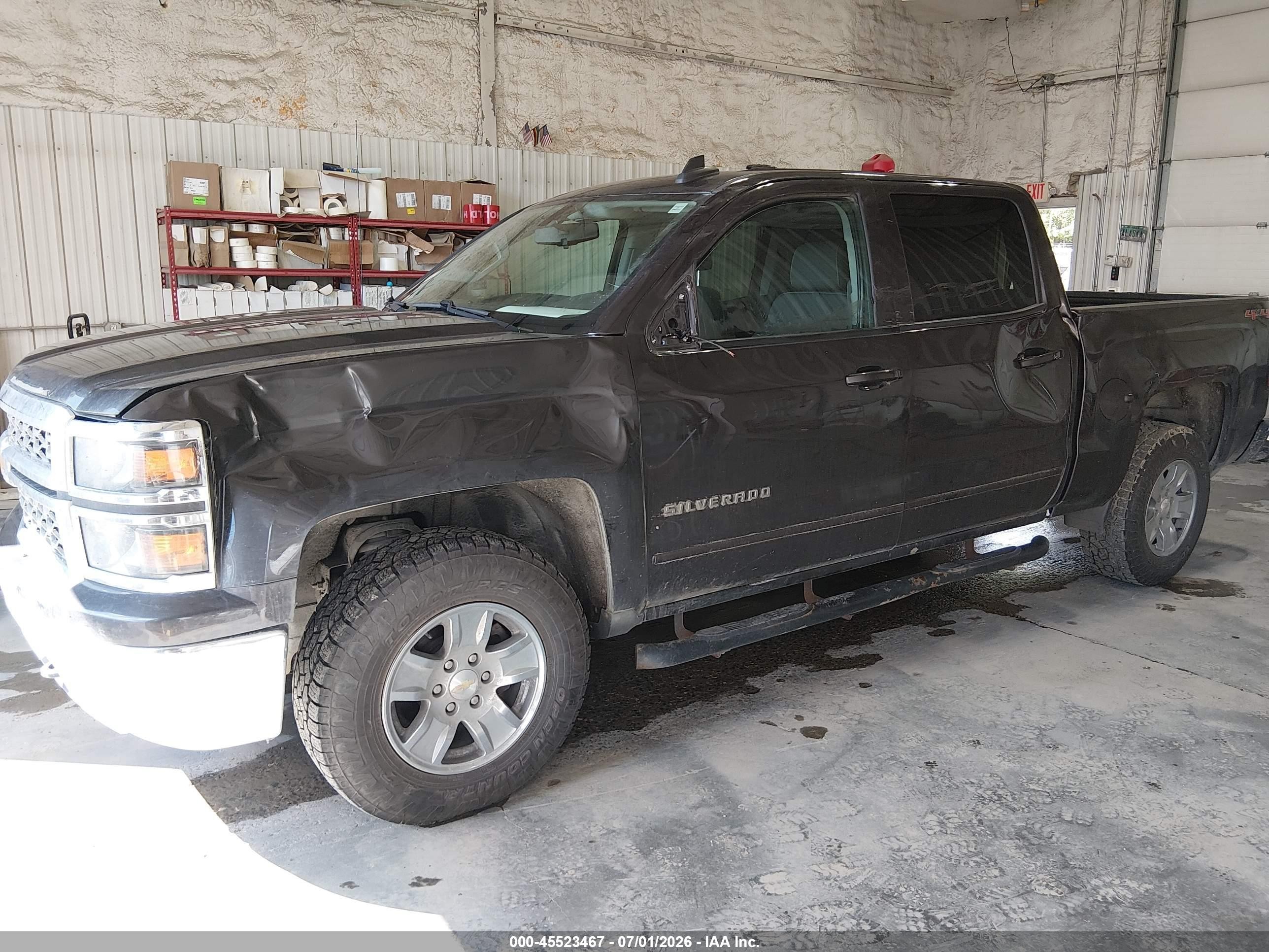 2015 Chevrolet Silverado 1500 Lt Gray vin: 3GCUKRECXFG432618