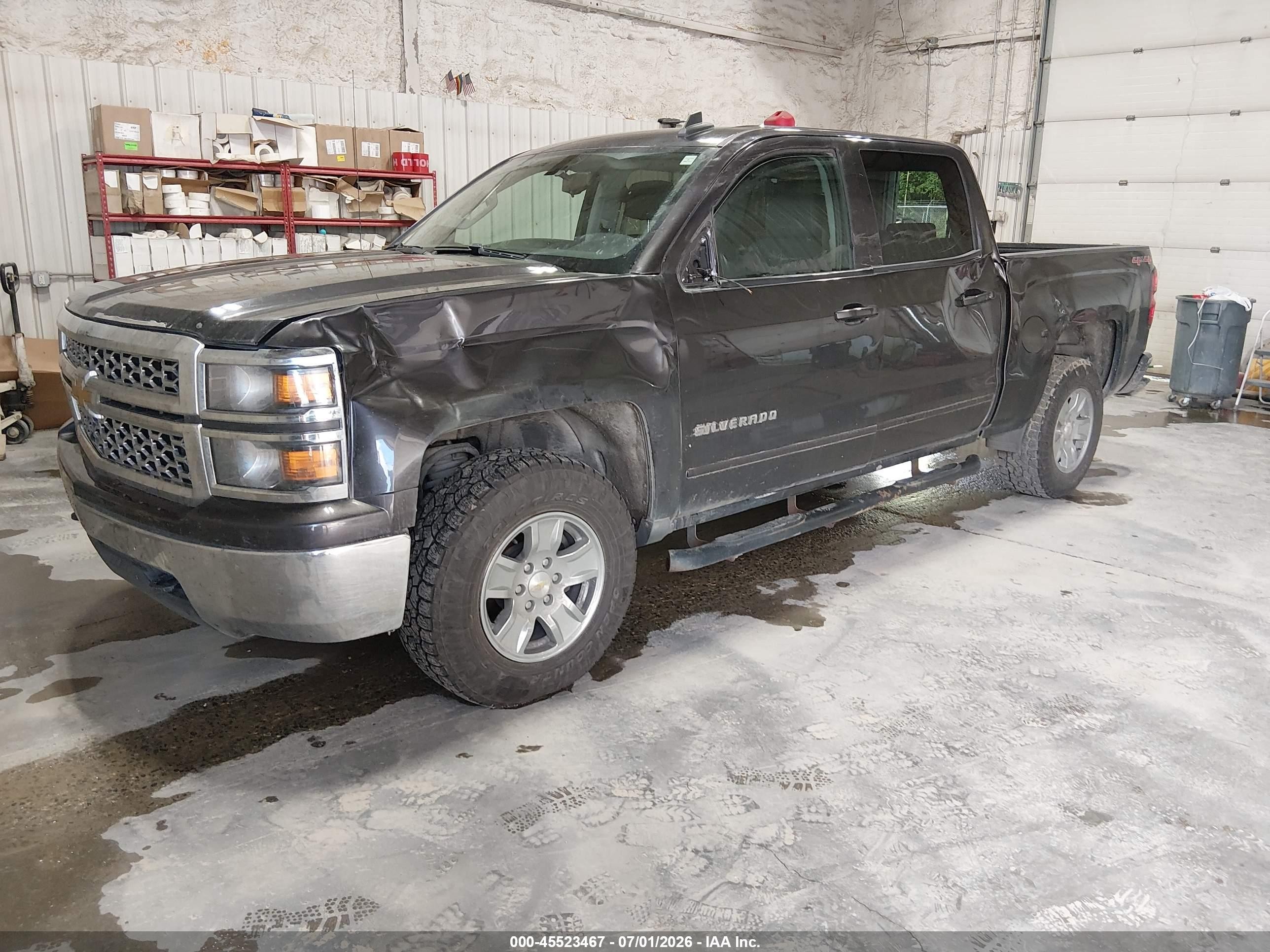 2015 Chevrolet Silverado 1500 Lt Gray vin: 3GCUKRECXFG432618