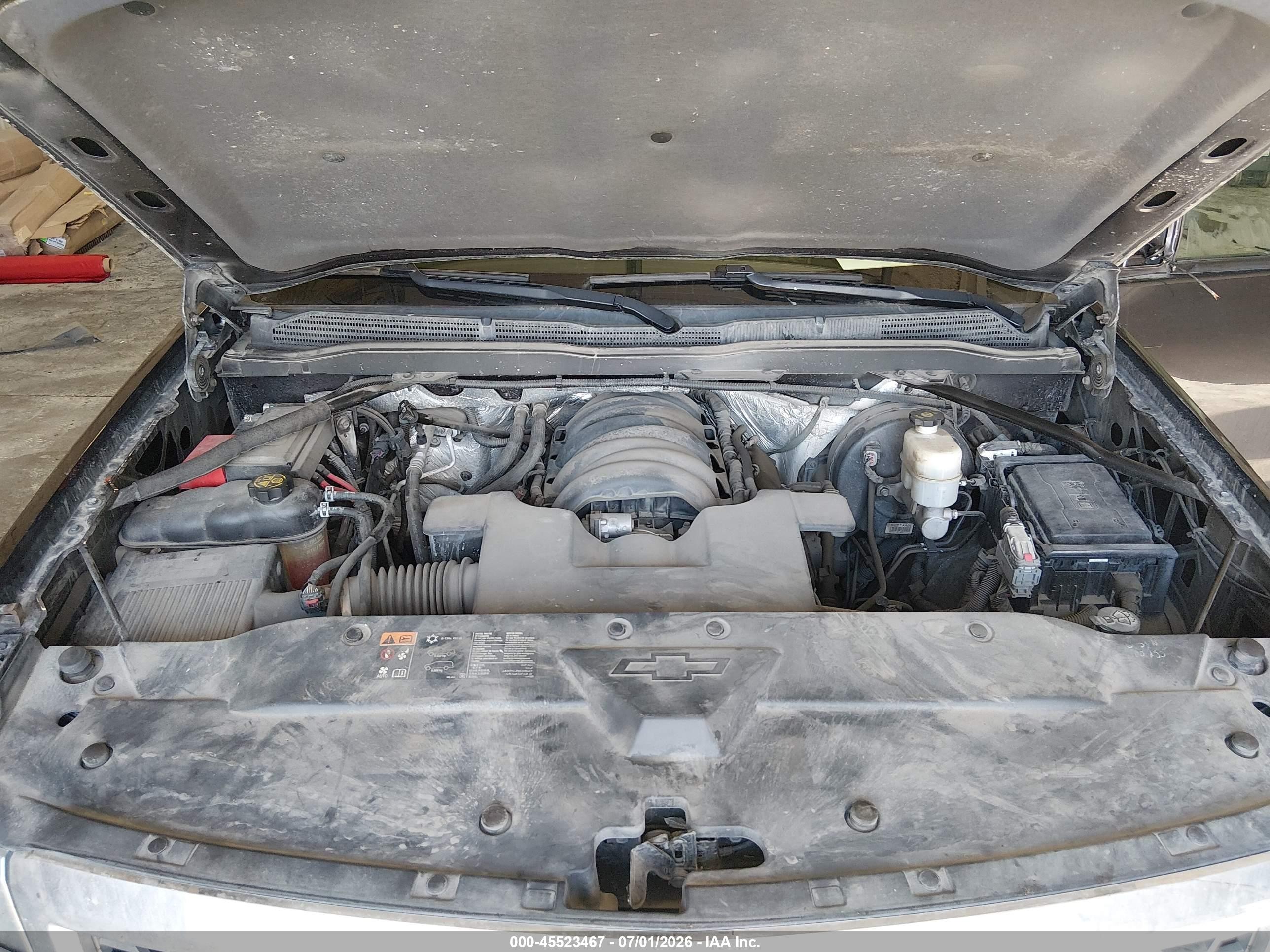 2015 Chevrolet Silverado 1500 Lt Gray vin: 3GCUKRECXFG432618