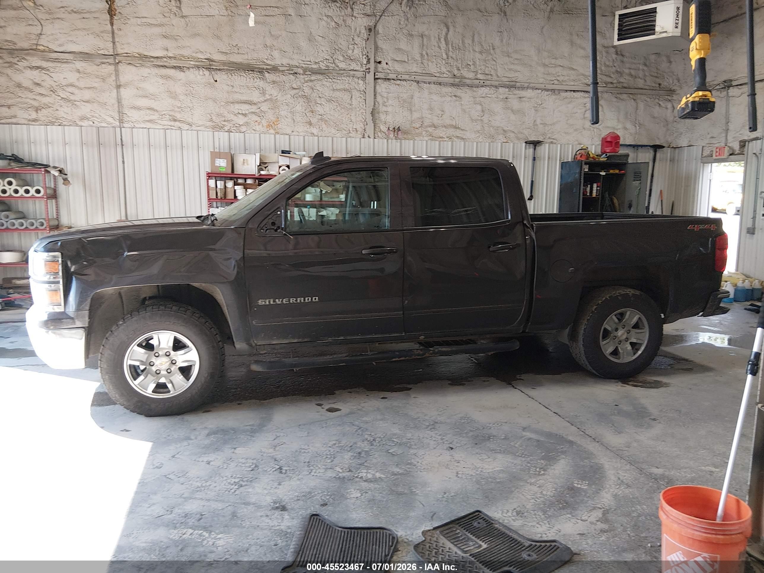 2015 Chevrolet Silverado 1500 Lt Gray vin: 3GCUKRECXFG432618