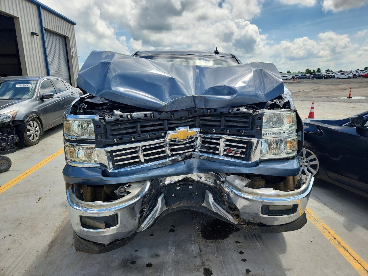 2015 Chevrolet Silverado K1500 Lt Синий vin: 3GCUKRECXFG484198