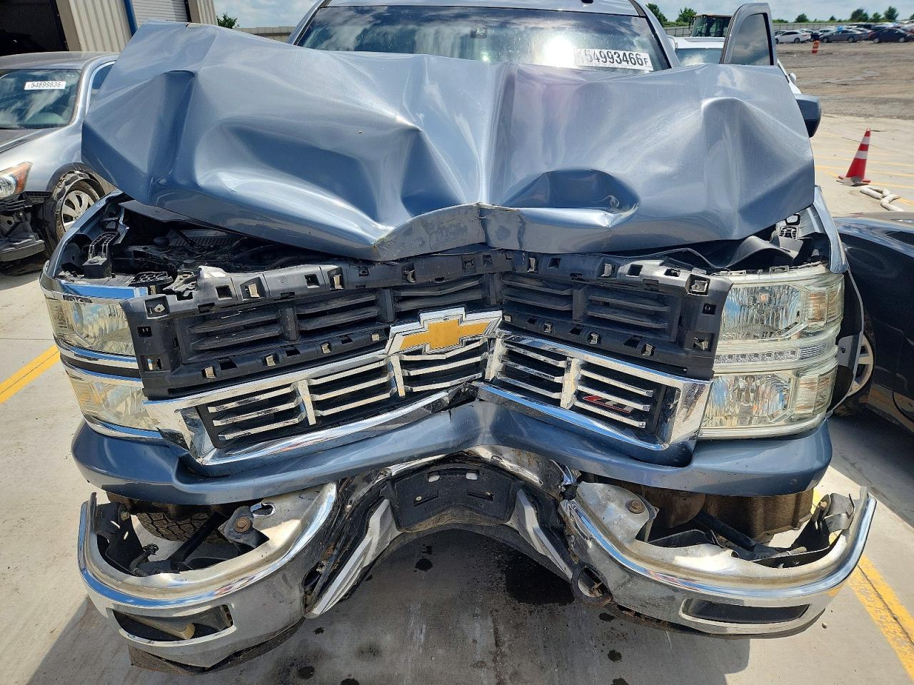 2015 Chevrolet Silverado K1500 Lt Синий vin: 3GCUKRECXFG484198