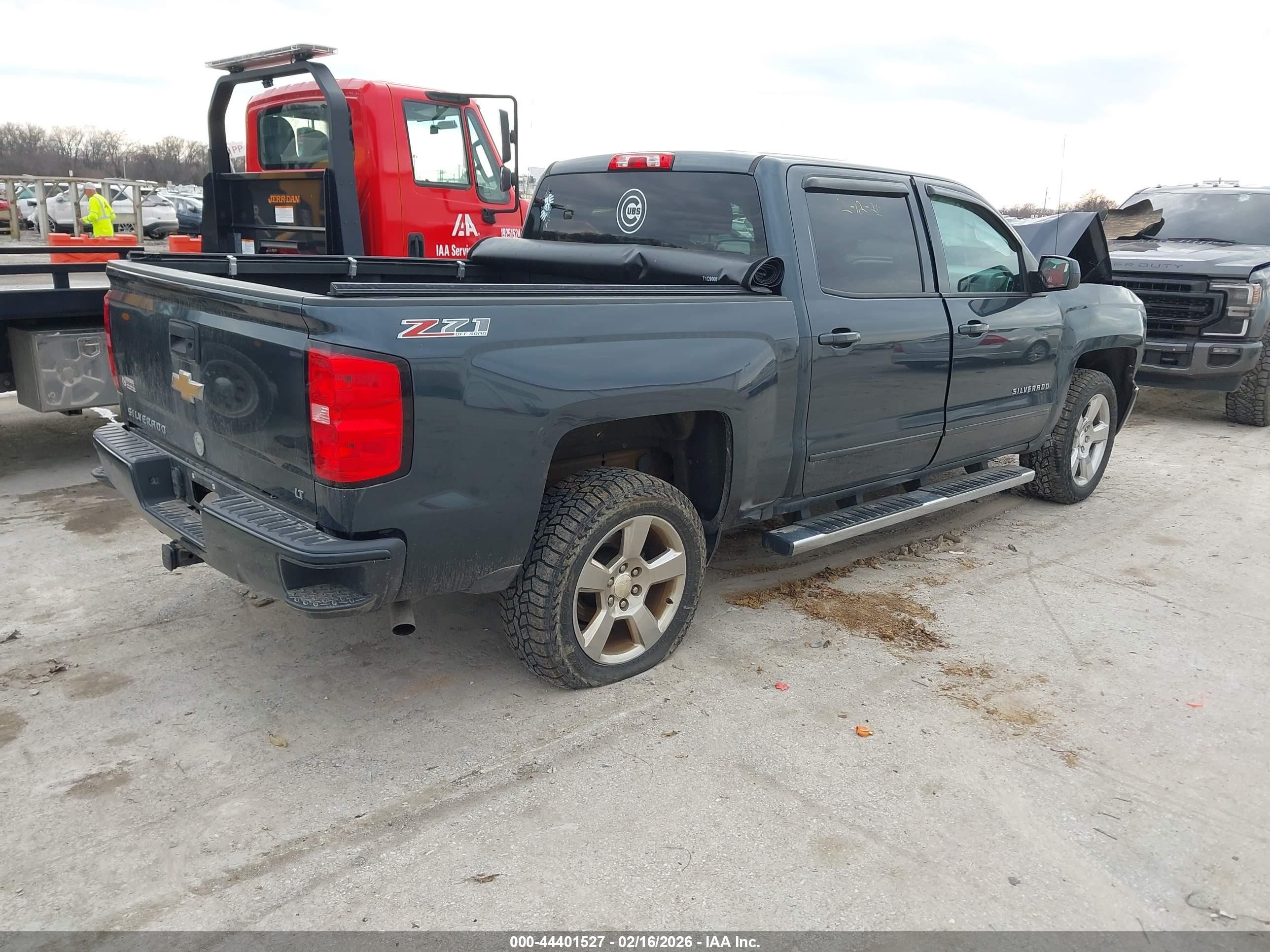 2017 Chevrolet Silverado 1500 2lt Gray vin: 3GCUKRECXHG302938