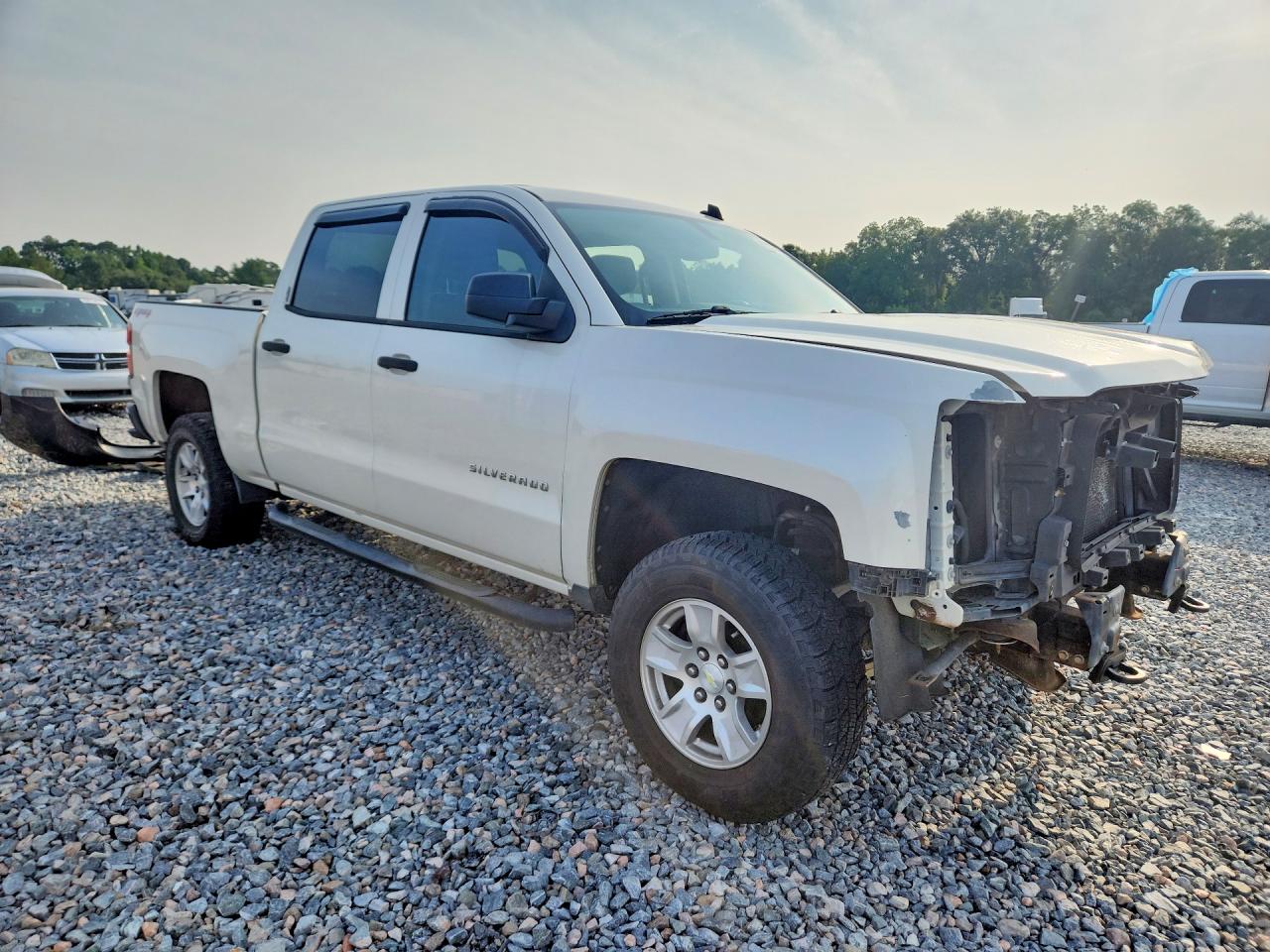 2014 Chevrolet Silverado K1500 Lt White vin: 3GCUKREH0EG344834