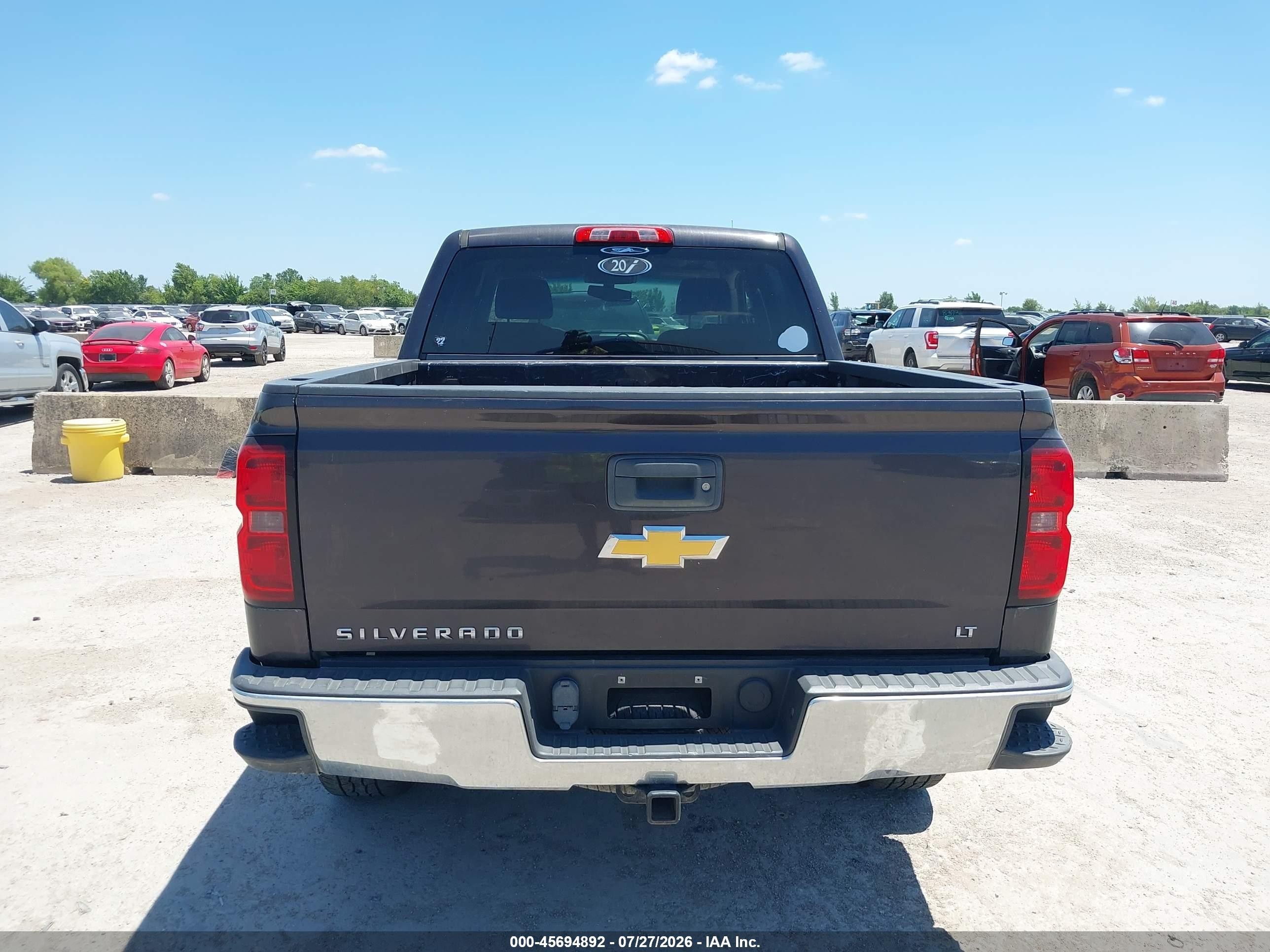 2014 Chevrolet Silverado 1500 Lt Серый vin: 3GCUKREH1EG408251