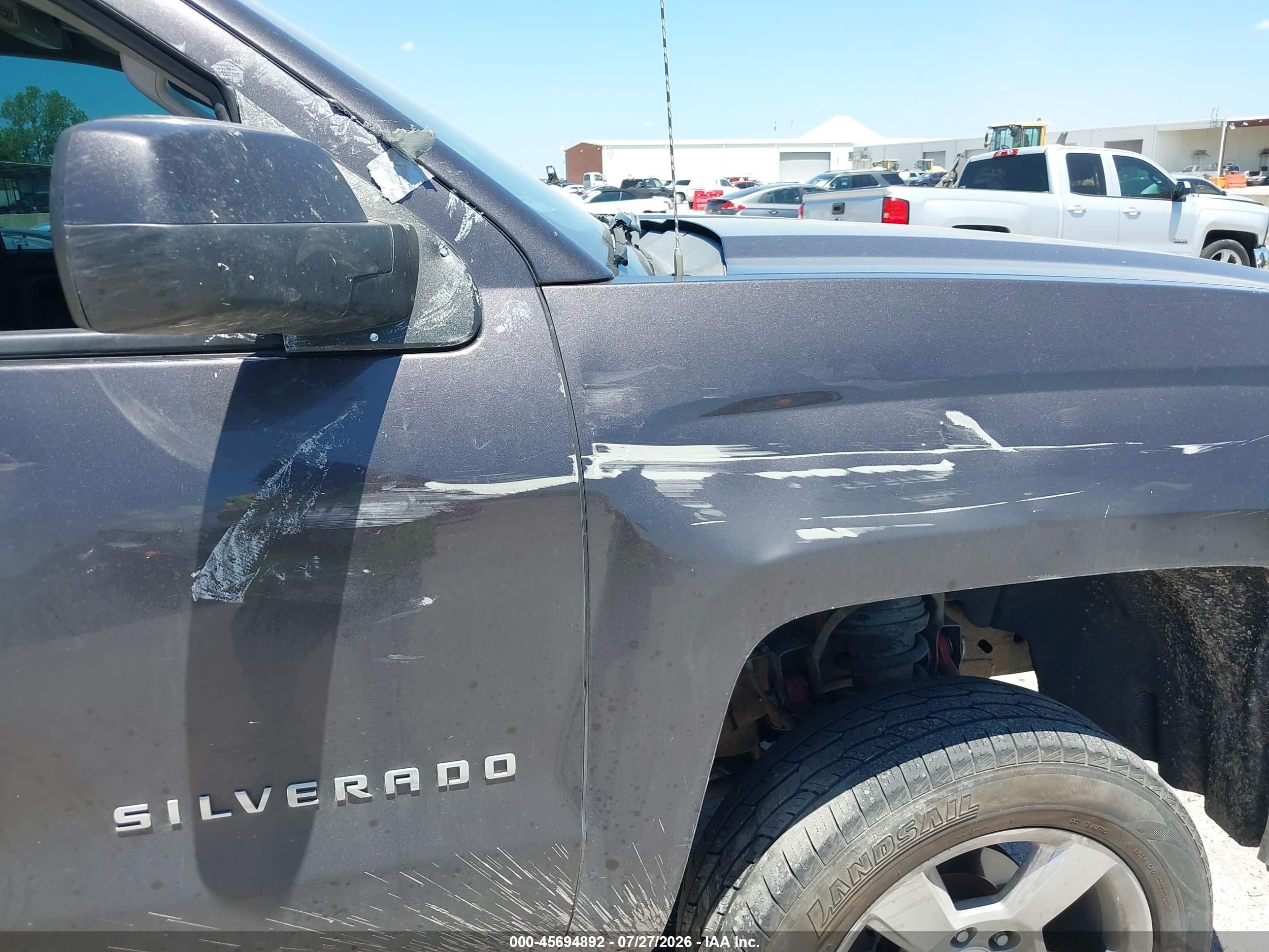 2014 Chevrolet Silverado 1500 Lt Серый vin: 3GCUKREH1EG408251