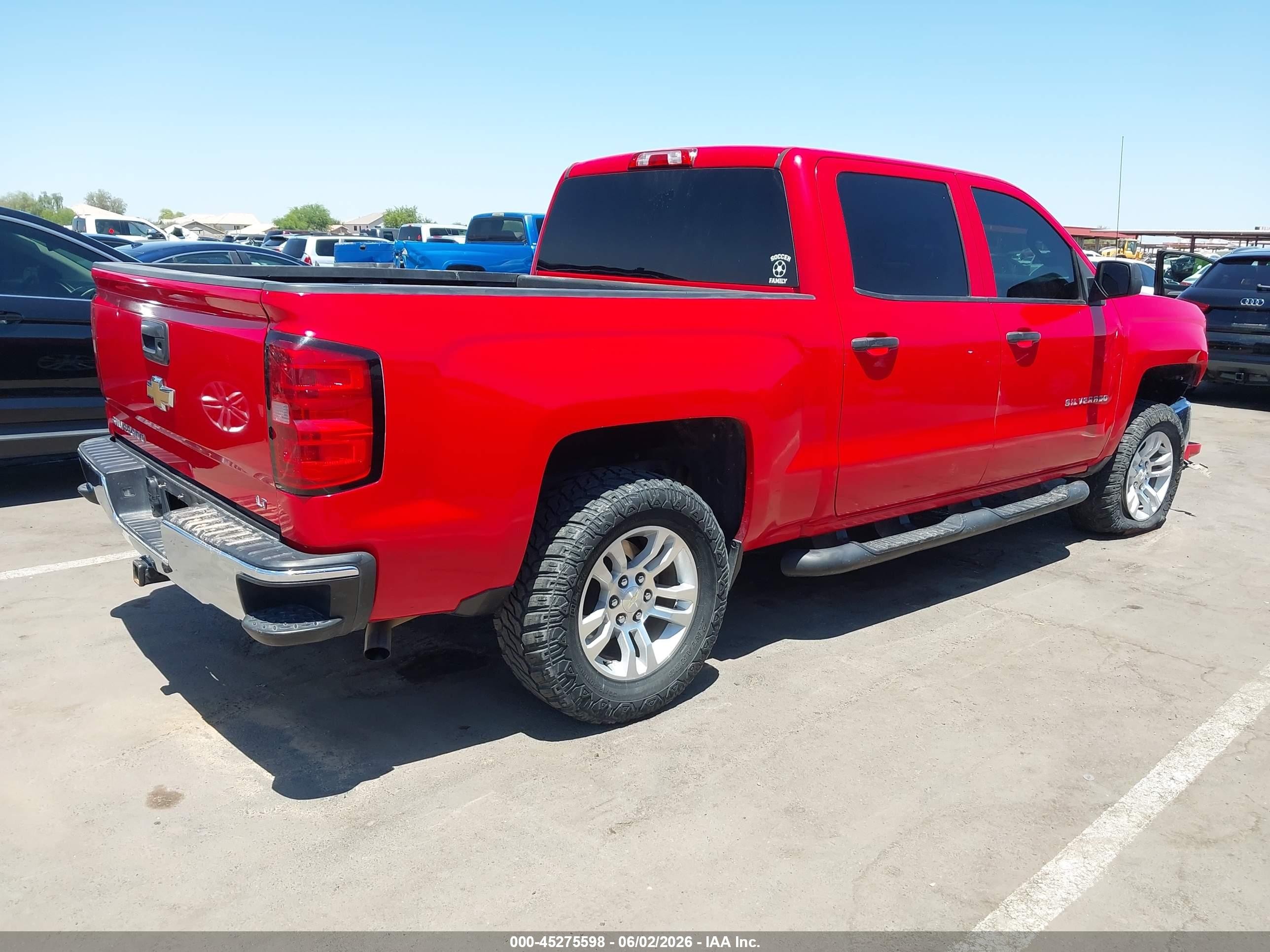 2014 Chevrolet Silverado 1500 1lt Red vin: 3GCUKREH2EG202730
