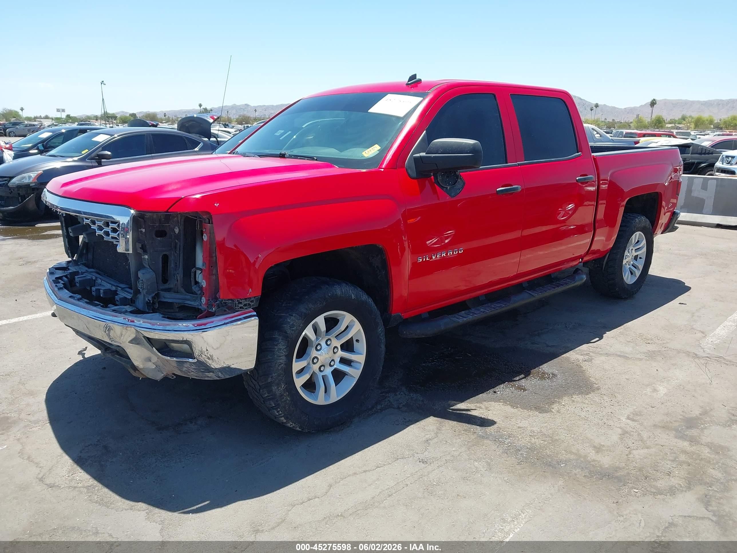 2014 Chevrolet Silverado 1500 1lt Red vin: 3GCUKREH2EG202730
