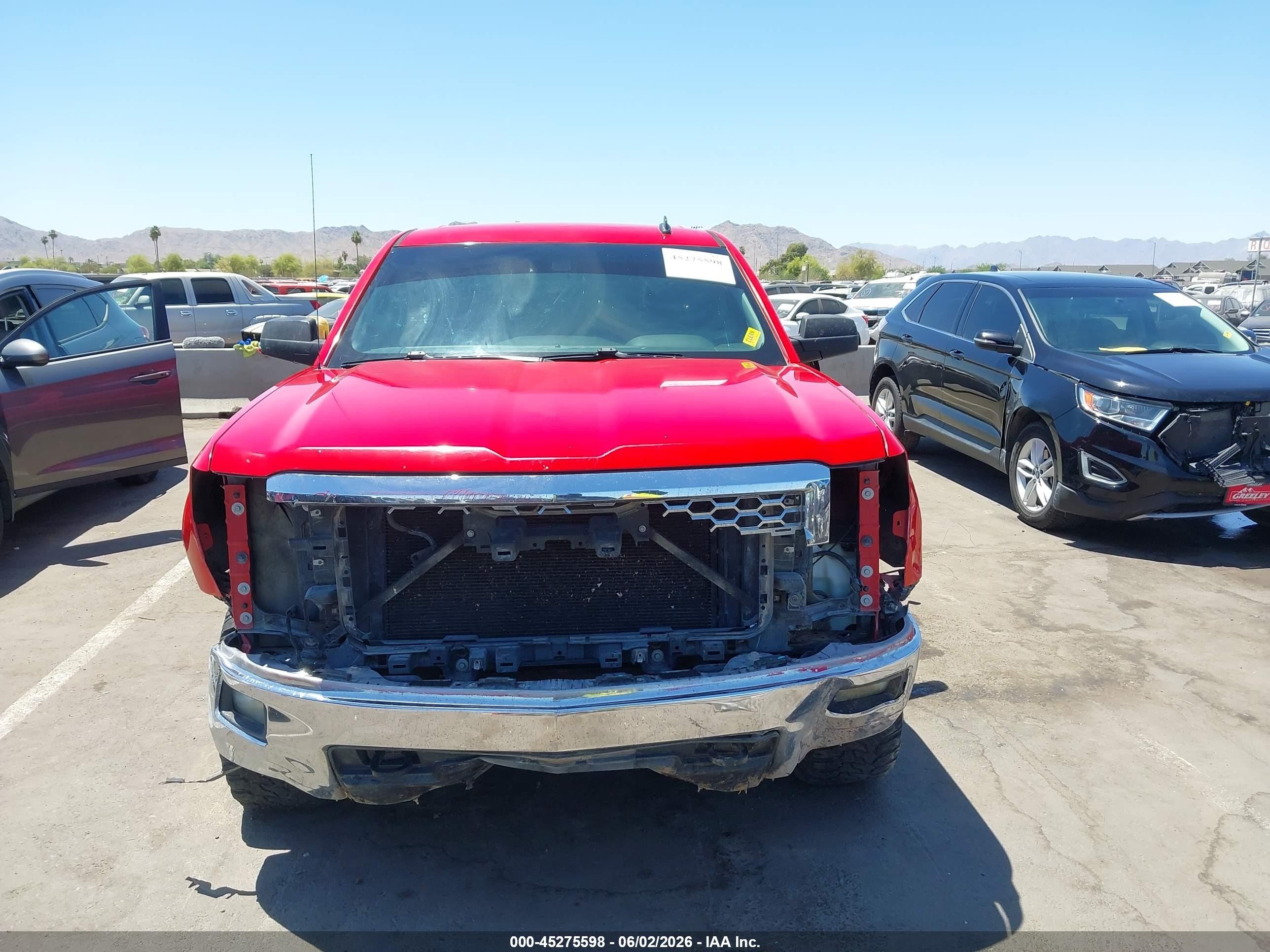2014 Chevrolet Silverado 1500 1lt Red vin: 3GCUKREH2EG202730