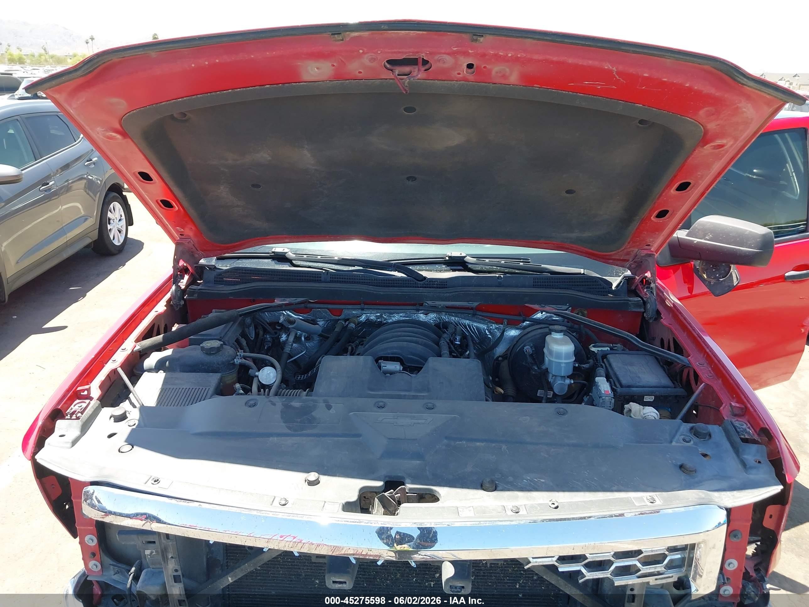2014 Chevrolet Silverado 1500 1lt Red vin: 3GCUKREH2EG202730