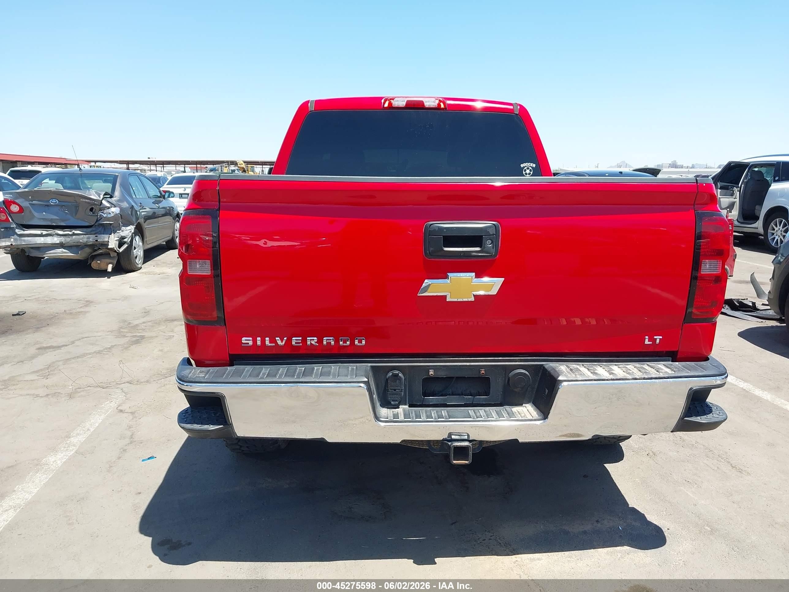 2014 Chevrolet Silverado 1500 1lt Red vin: 3GCUKREH2EG202730