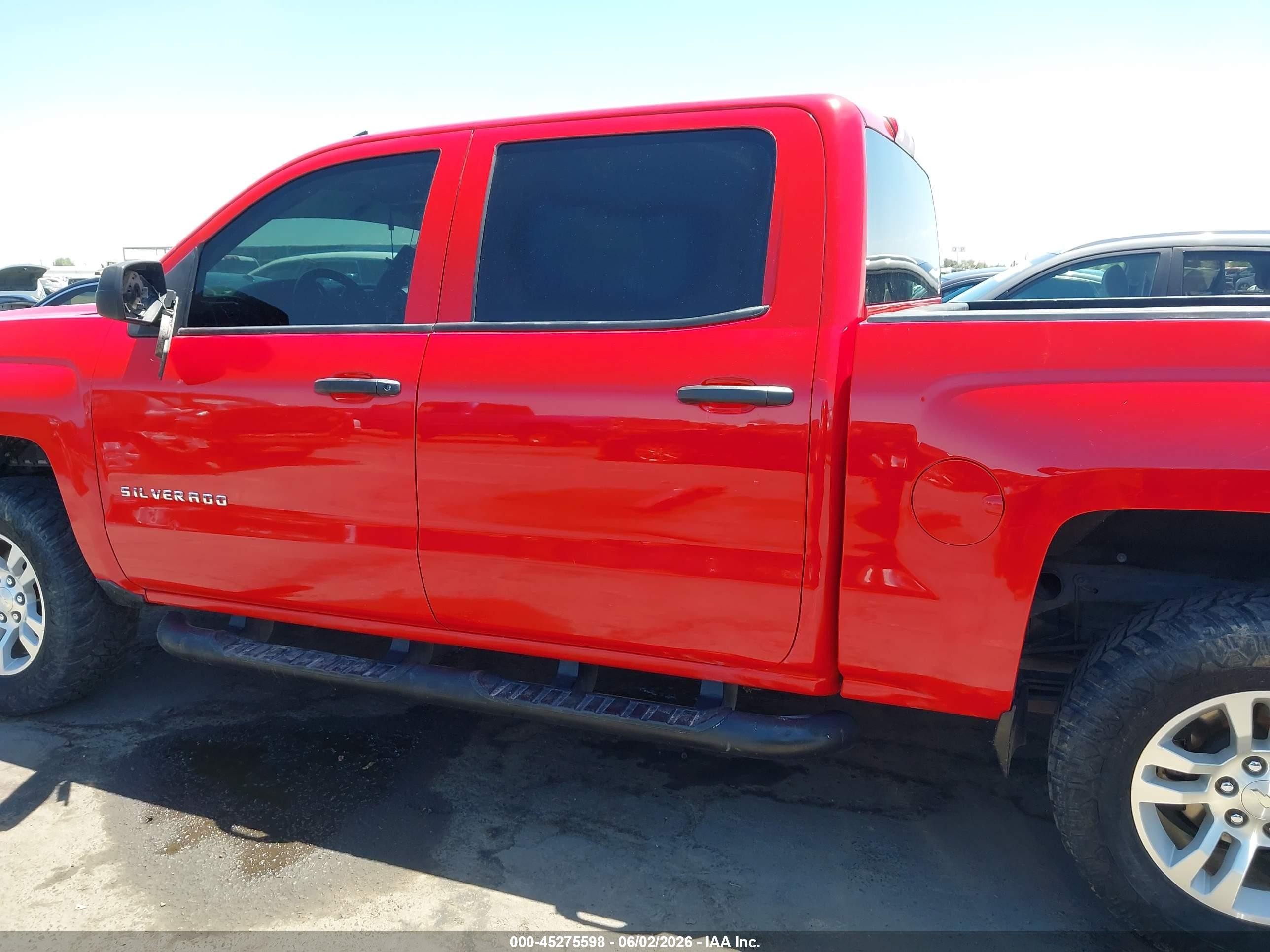 2014 Chevrolet Silverado 1500 1lt Red vin: 3GCUKREH2EG202730