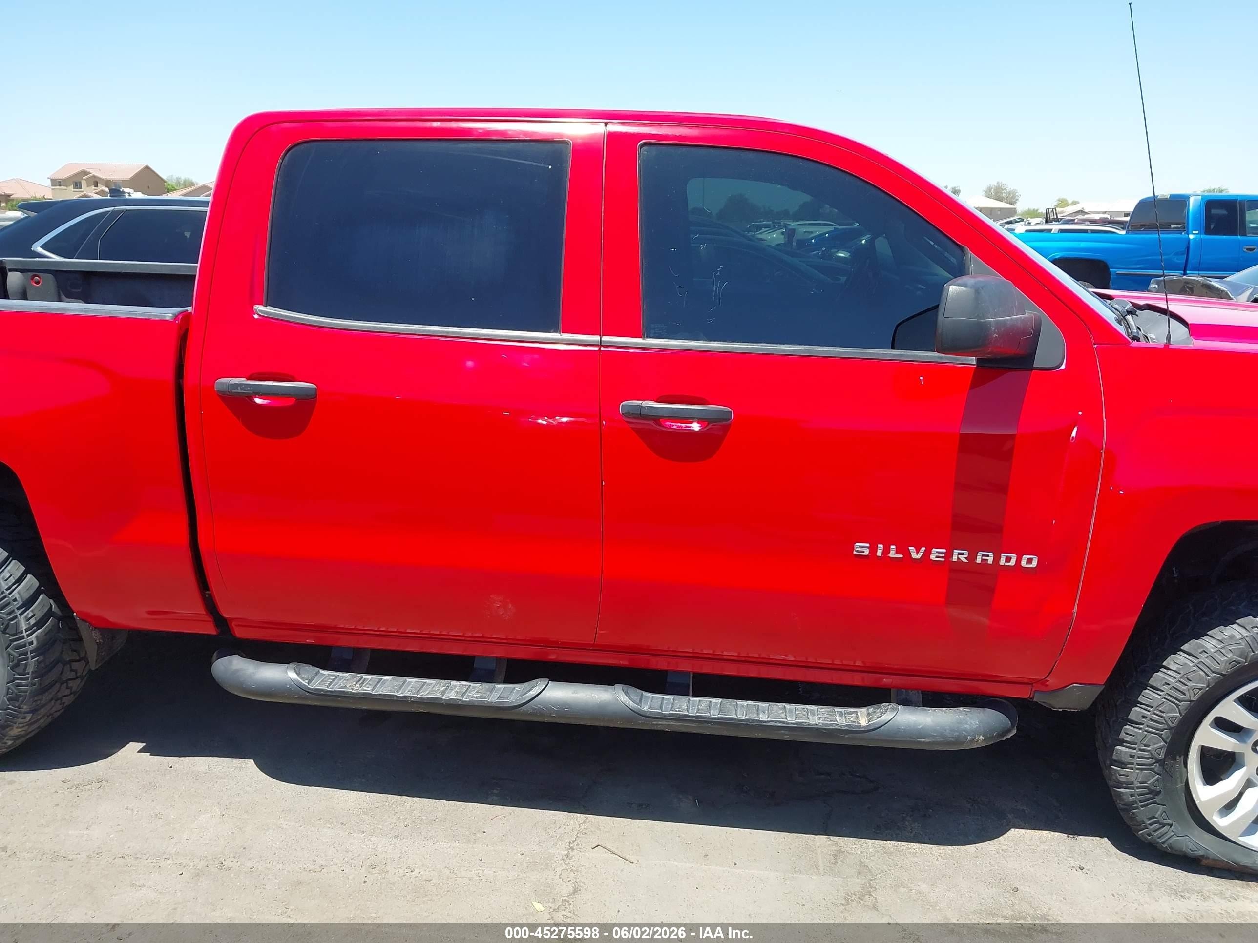 2014 Chevrolet Silverado 1500 1lt Red vin: 3GCUKREH2EG202730