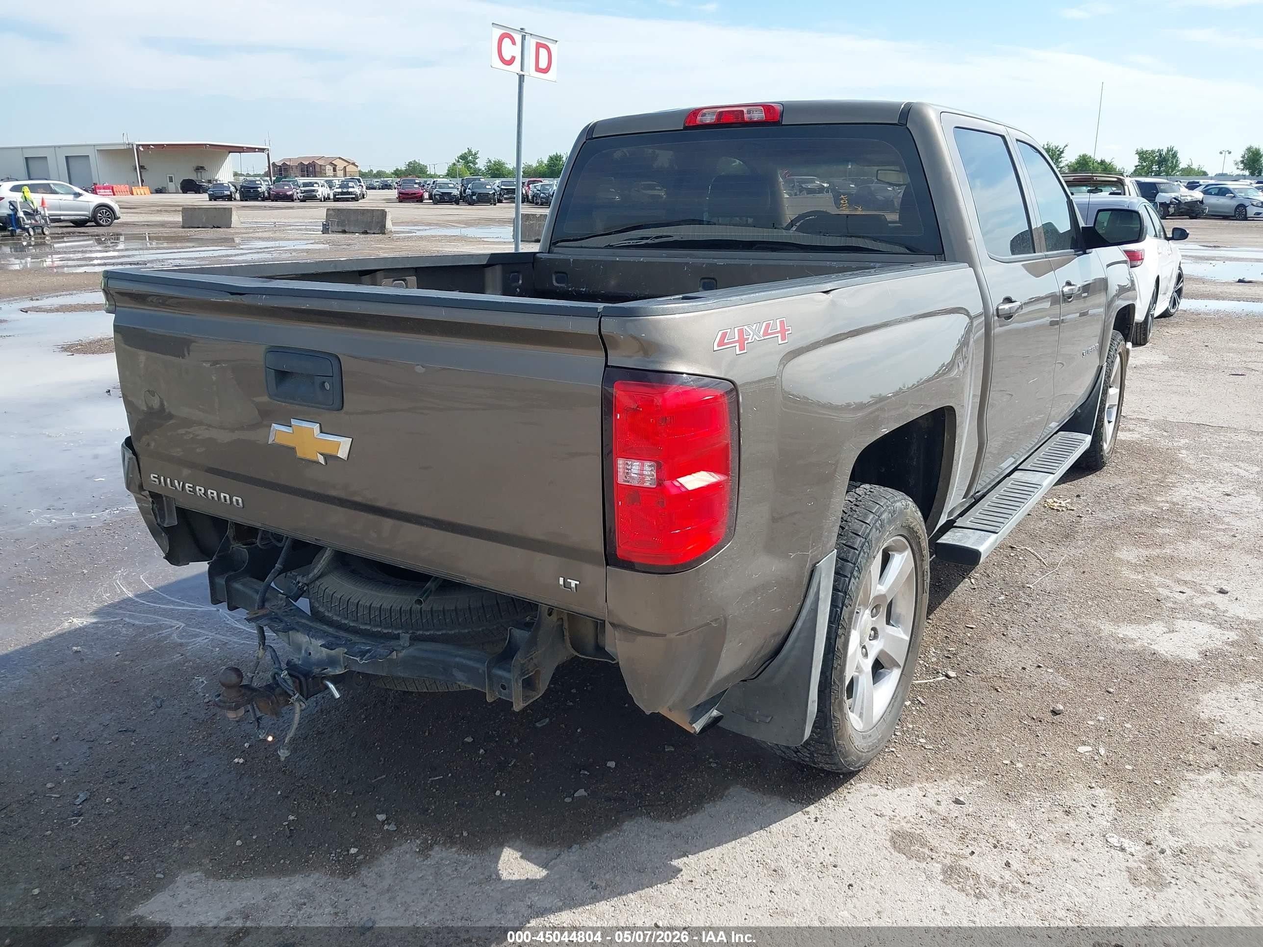 2014 Chevrolet Silverado 1500 1lt Brown vin: 3GCUKREH2EG570499