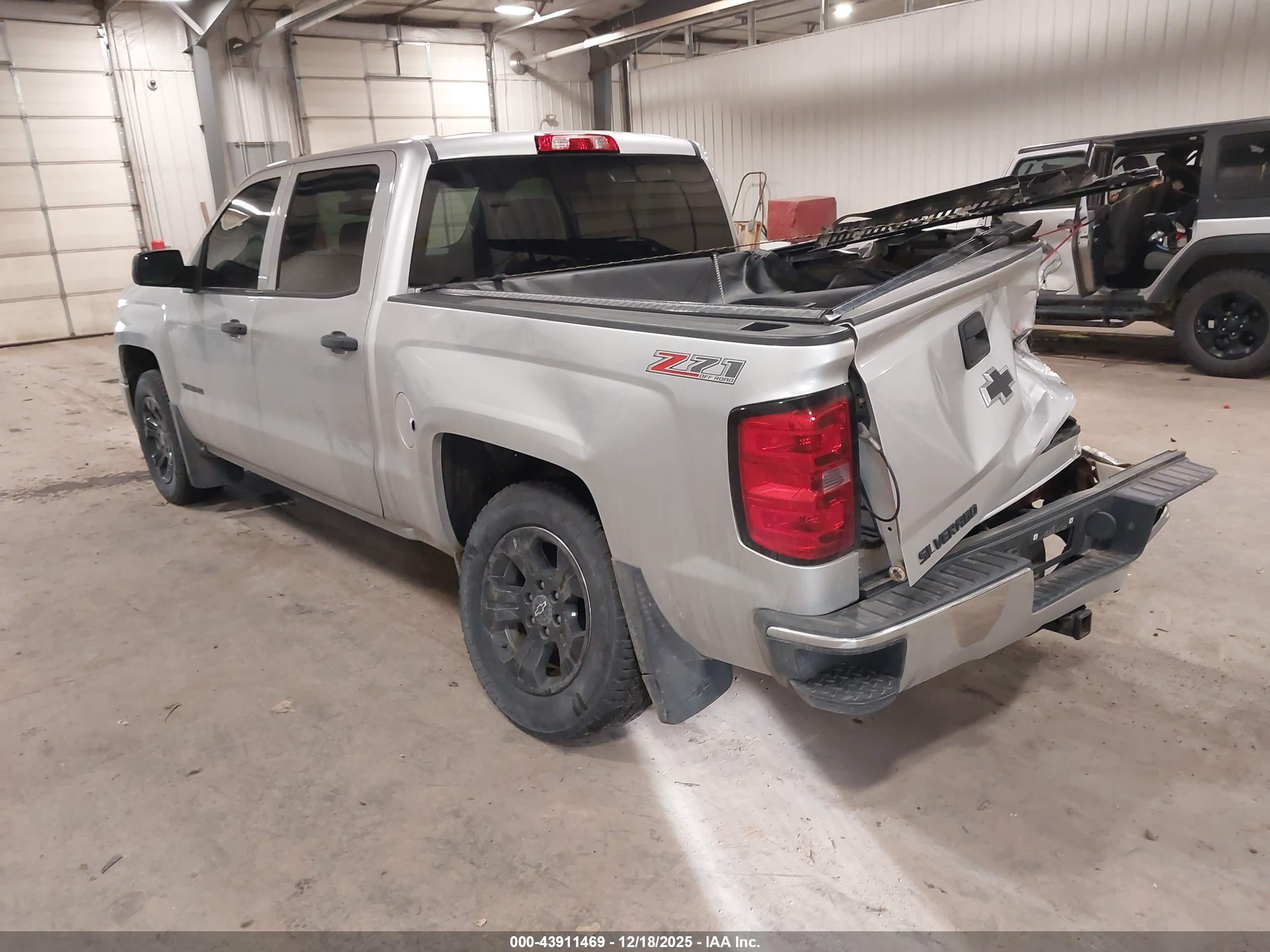 2014 Chevrolet Silverado 1500 2lt Silver vin: 3GCUKREH3EG277596