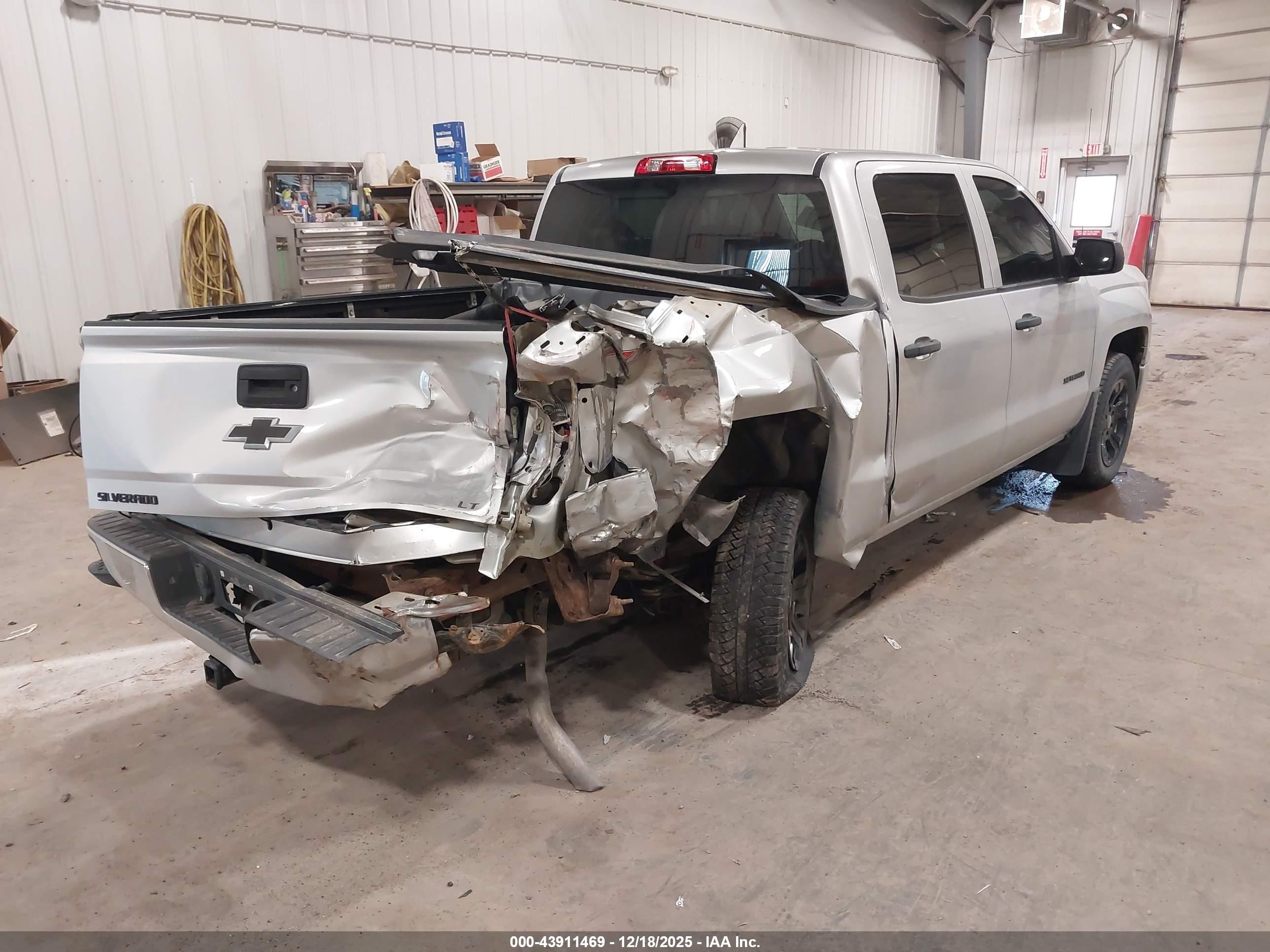 2014 Chevrolet Silverado 1500 2lt Silver vin: 3GCUKREH3EG277596