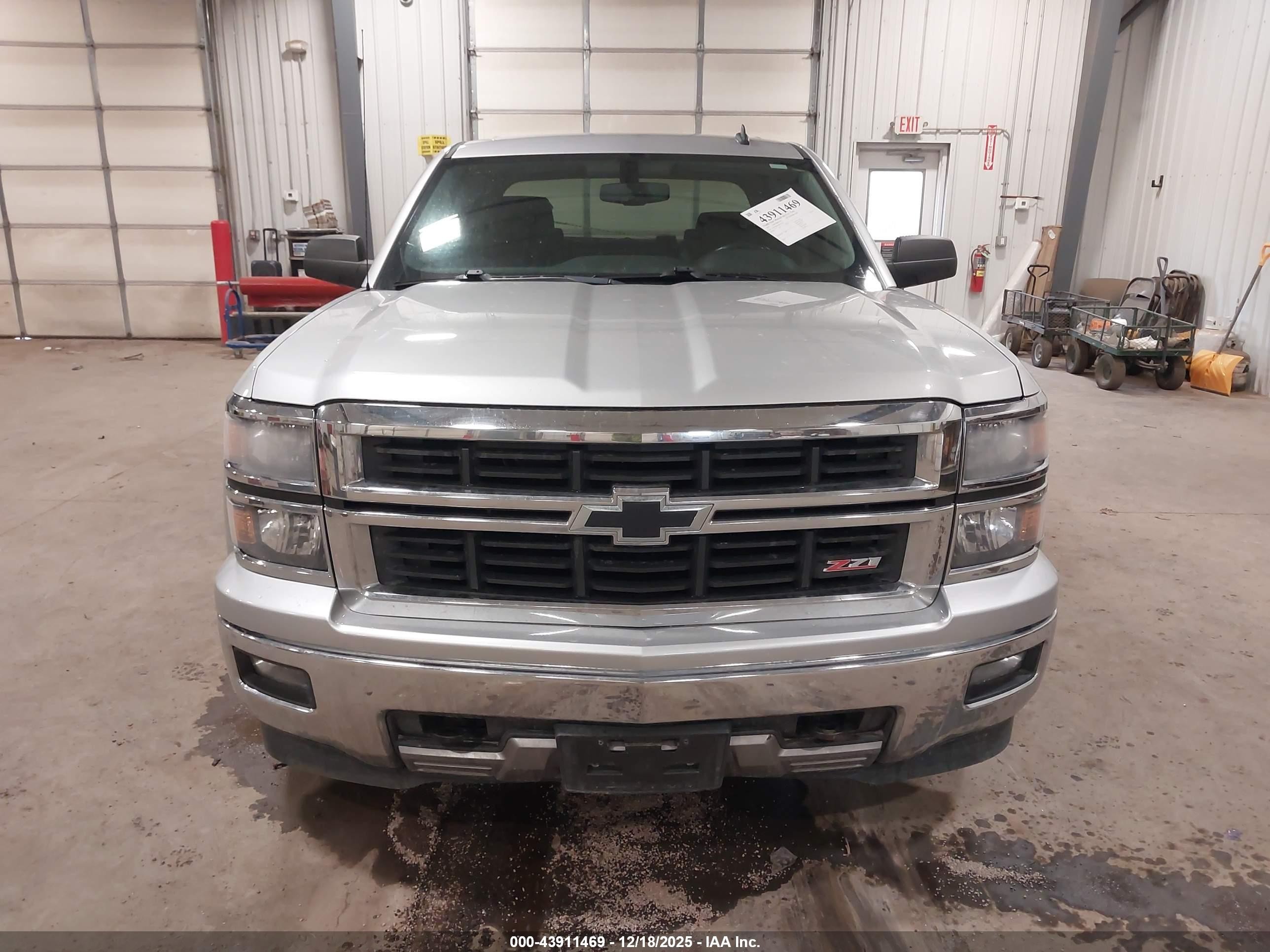 2014 Chevrolet Silverado 1500 2lt Silver vin: 3GCUKREH3EG277596