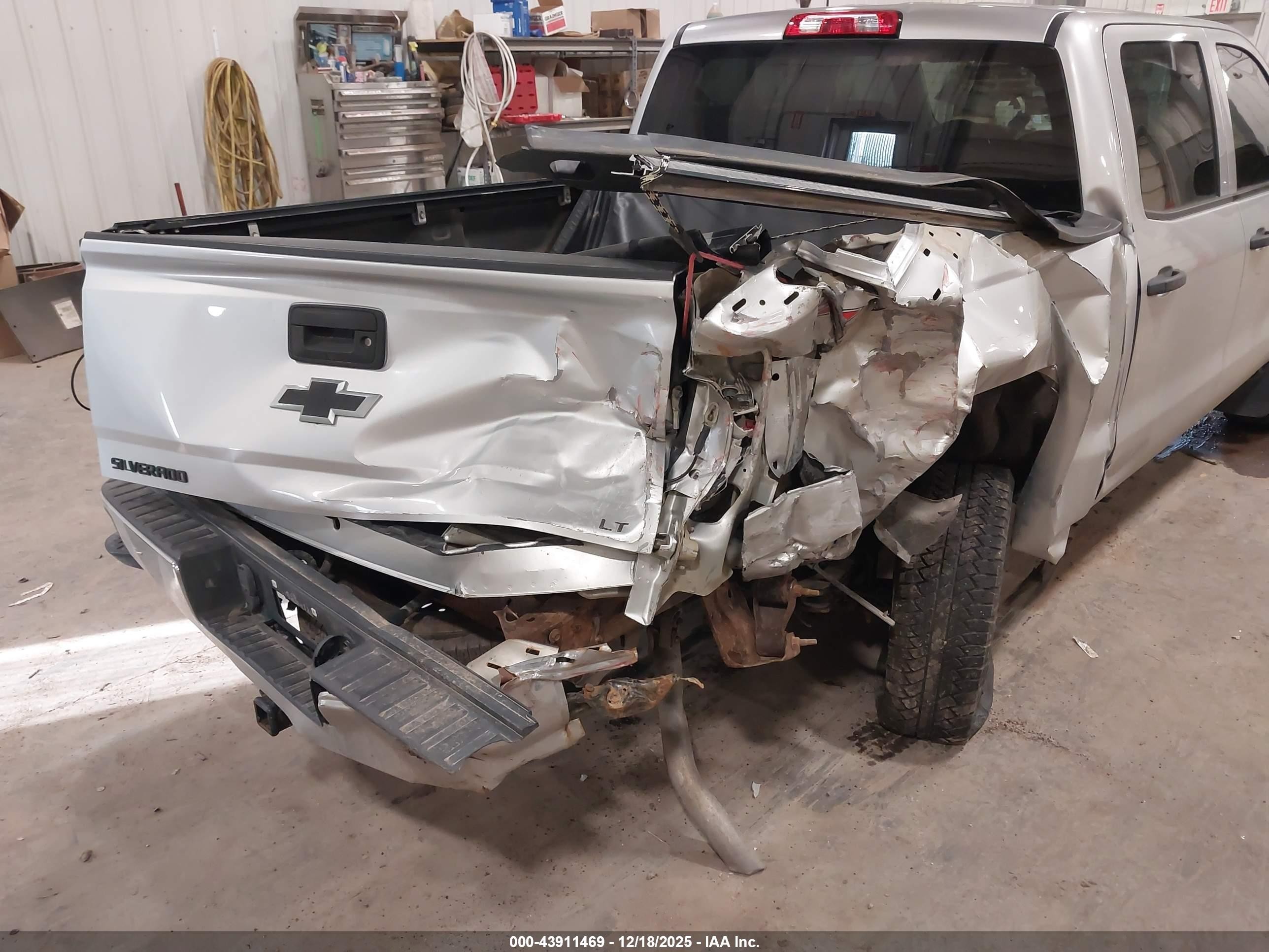 2014 Chevrolet Silverado 1500 2lt Silver vin: 3GCUKREH3EG277596