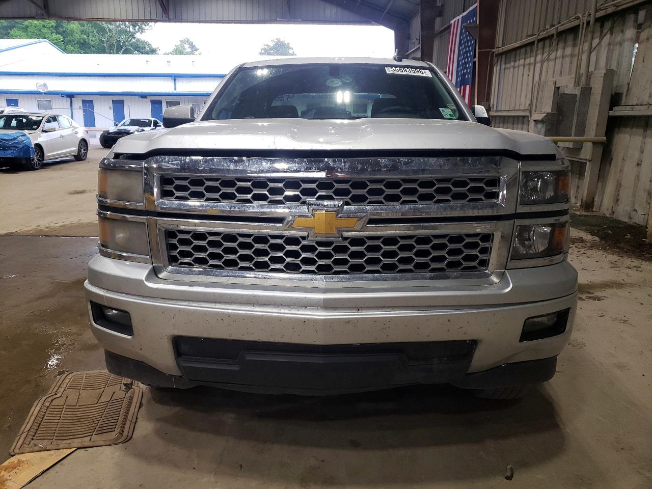 2015 Chevrolet Silverado K1500 Lt Silver vin: 3GCUKREH3FG432794
