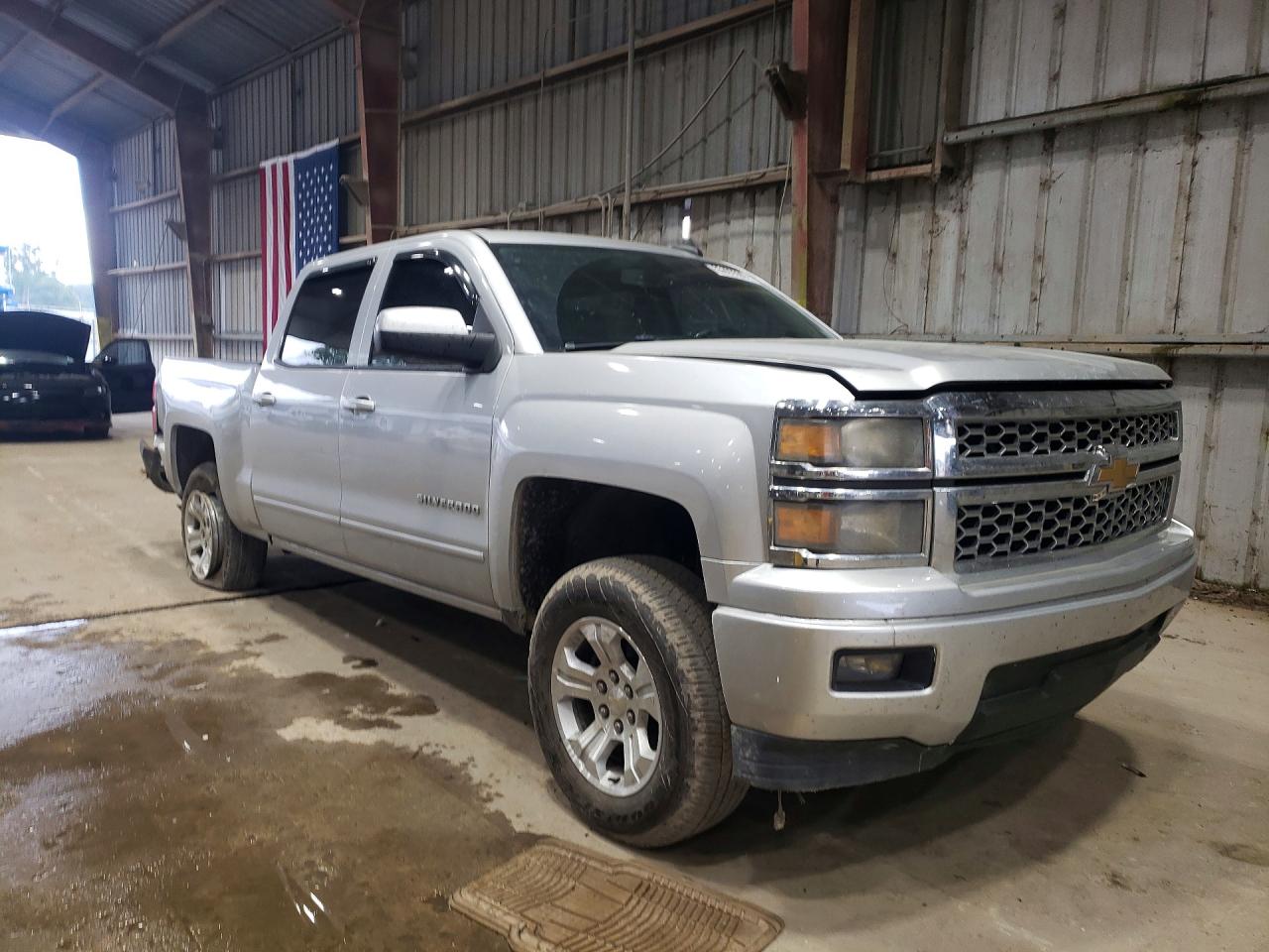 2015 Chevrolet Silverado K1500 Lt Silver vin: 3GCUKREH3FG432794