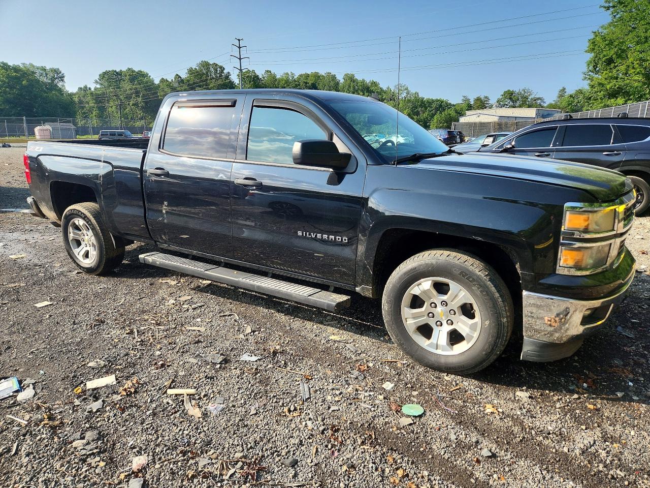 2014 Chevrolet Silverado K1500 Lt Black vin: 3GCUKREH4EG164501