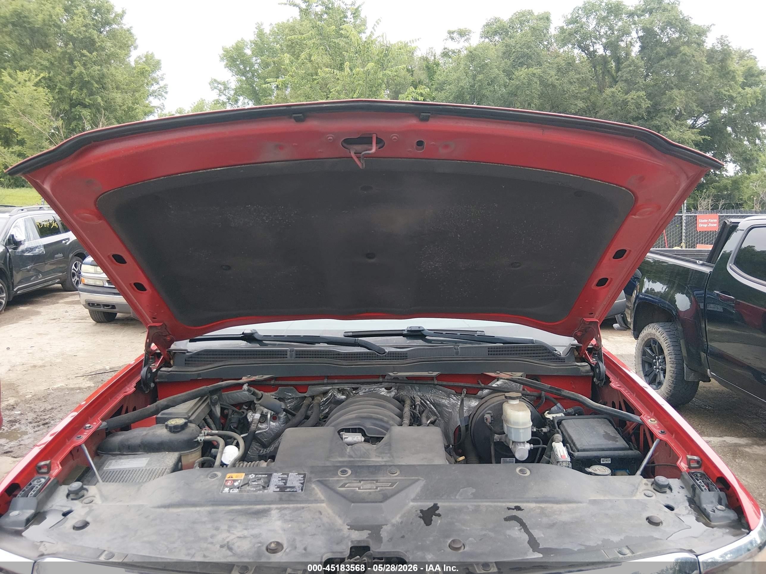 2014 Chevrolet Silverado 1500 1lt Red vin: 3GCUKREH4EG189365