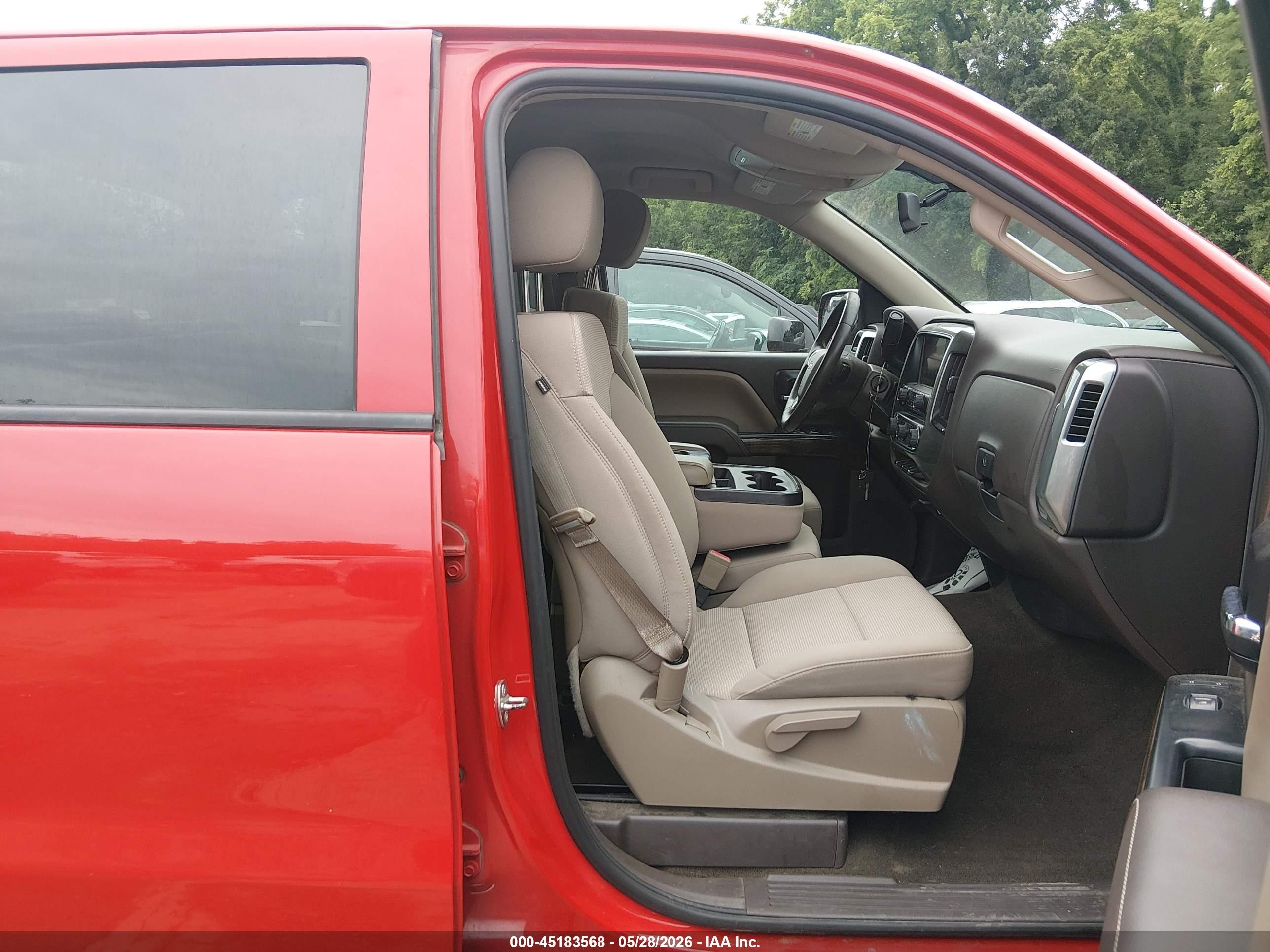 2014 Chevrolet Silverado 1500 1lt Red vin: 3GCUKREH4EG189365