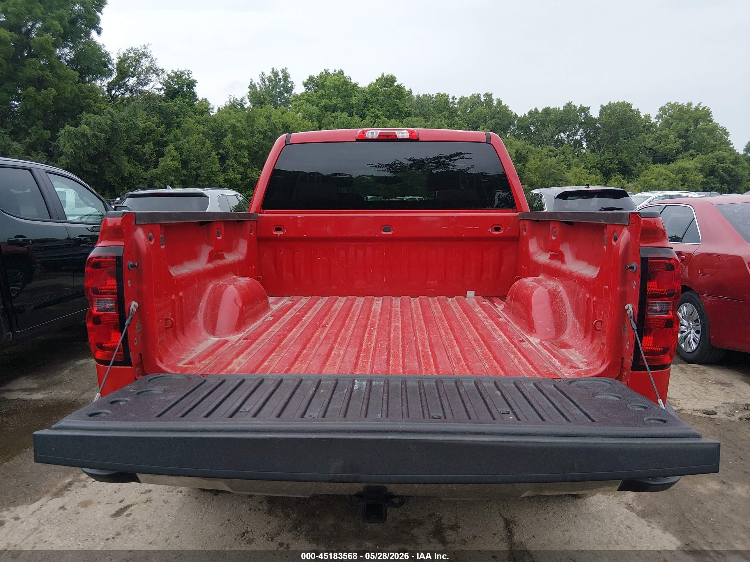 2014 Chevrolet Silverado 1500 1lt Red vin: 3GCUKREH4EG189365