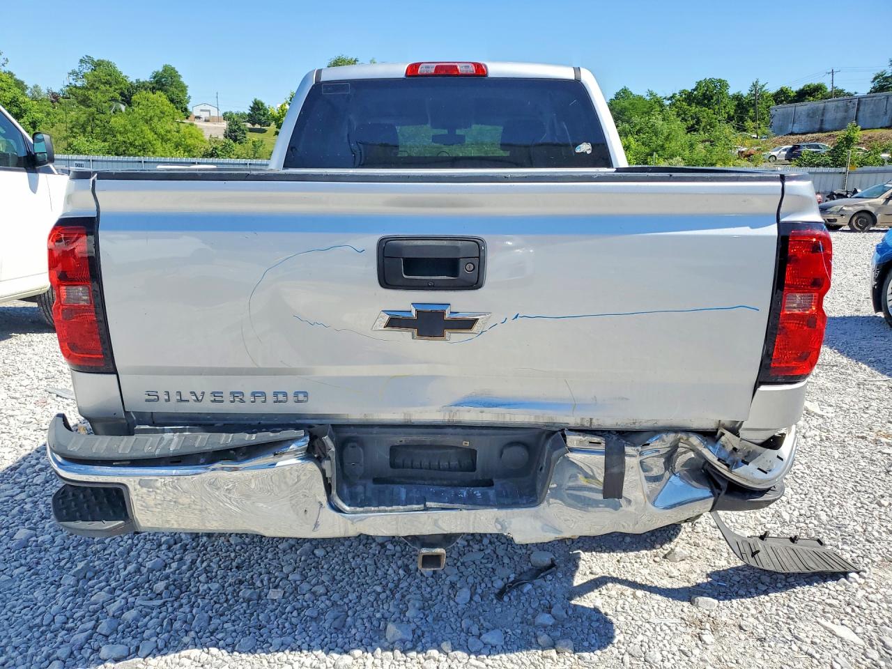 2014 Chevrolet Silverado K1500 Lt Silver vin: 3GCUKREH4EG257048