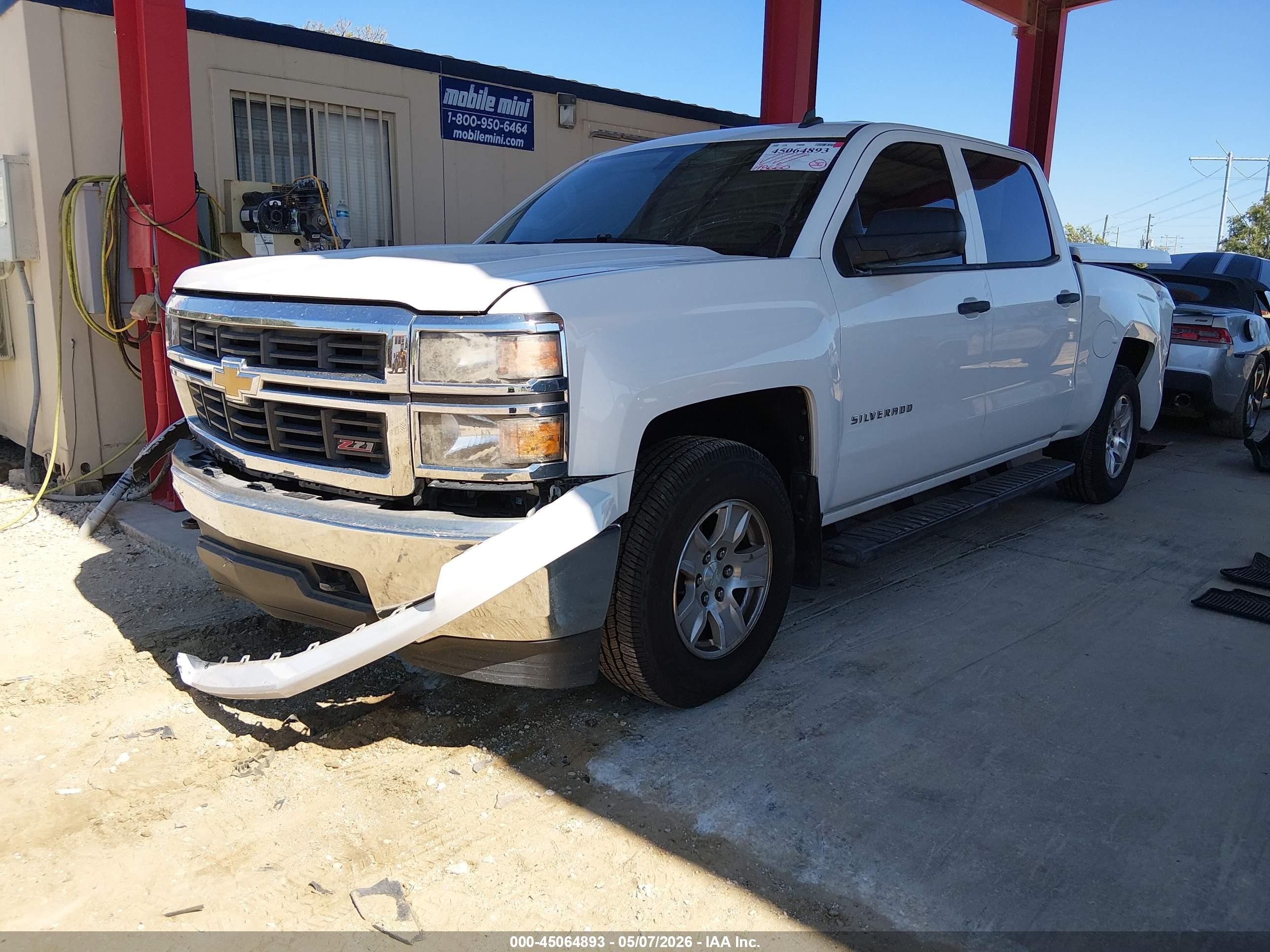 2014 Chevrolet Silverado 1500 1lt Белый vin: 3GCUKREH5EG393821