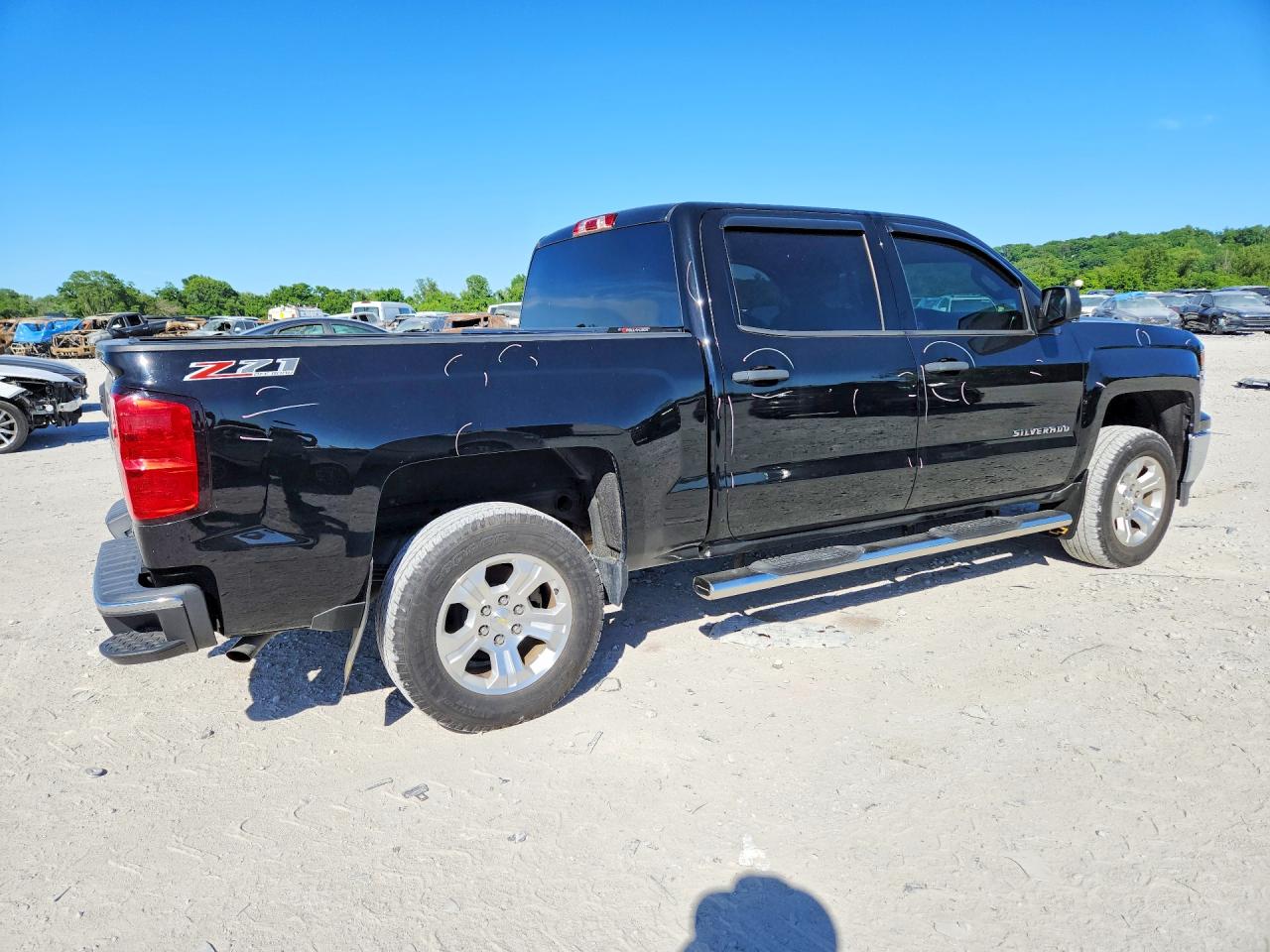 2014 Chevrolet Silverado K1500 Lt Black vin: 3GCUKREH6EG341758