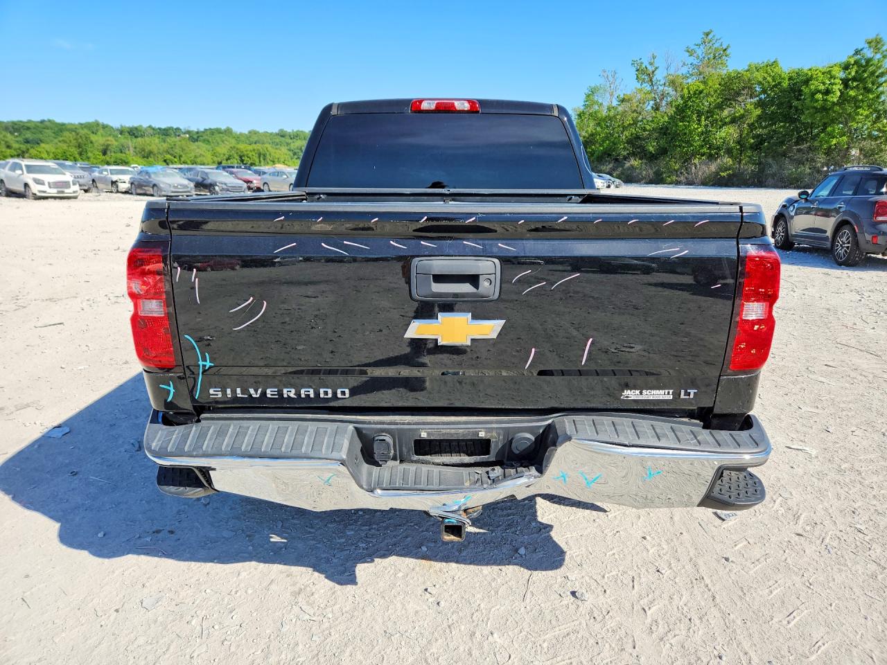2014 Chevrolet Silverado K1500 Lt Black vin: 3GCUKREH6EG341758