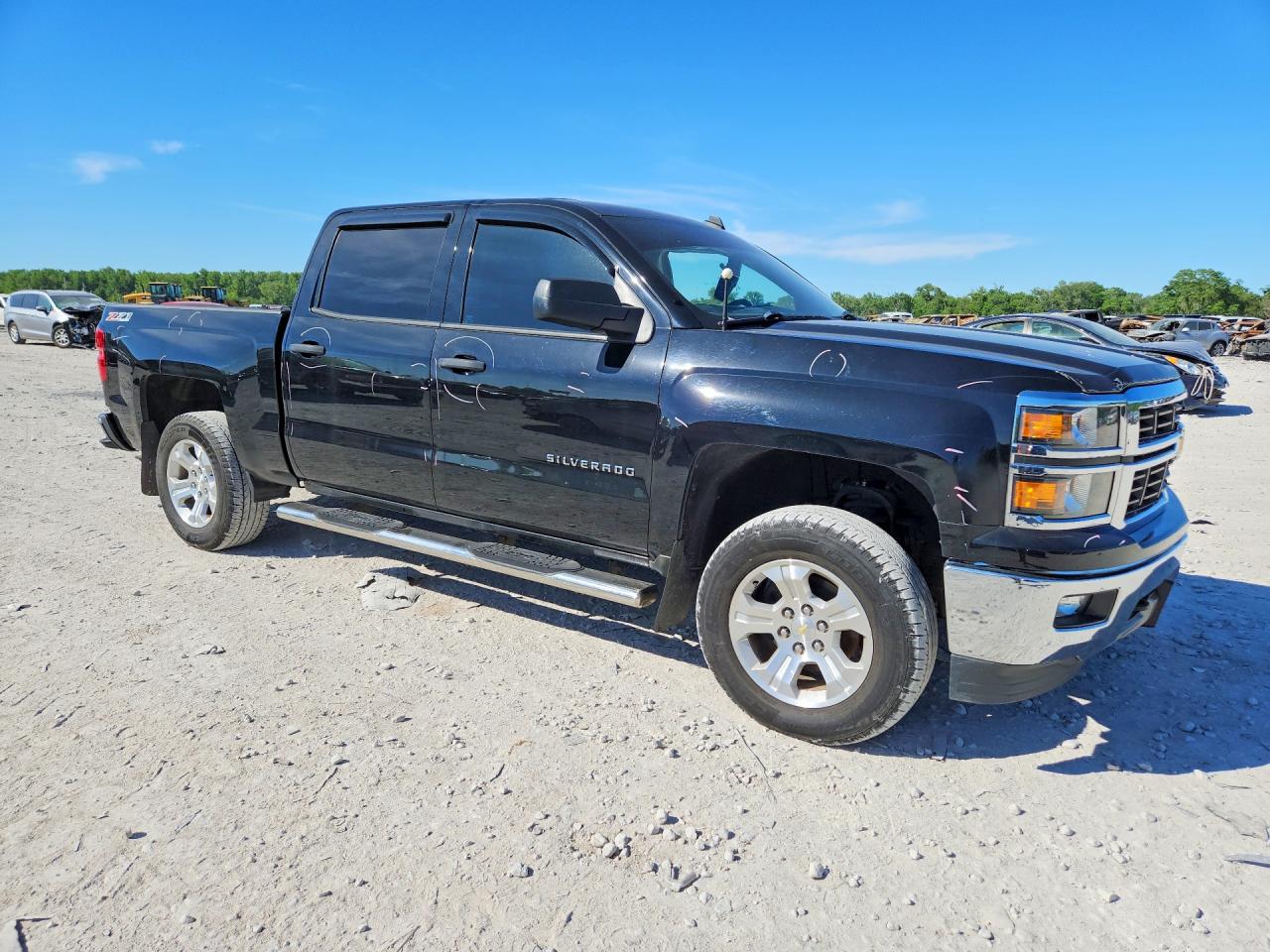 2014 Chevrolet Silverado K1500 Lt Black vin: 3GCUKREH6EG341758