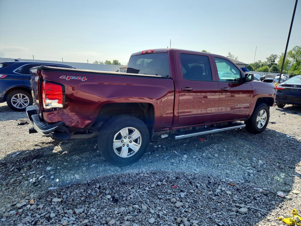 2015 Chevrolet Silverado K1500 Lt Maroon vin: 3GCUKREH6FG183648