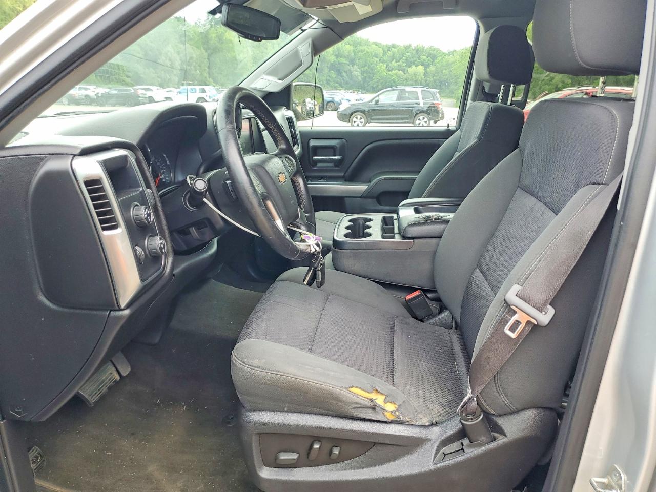 2015 Chevrolet Silverado K1500 Lt Silver vin: 3GCUKREH7FG391795