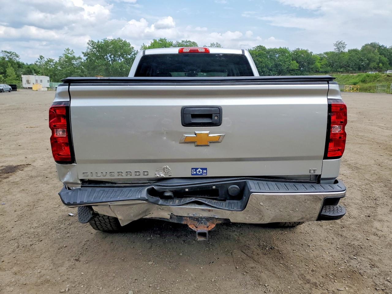 2015 Chevrolet Silverado K1500 Lt Silver vin: 3GCUKREH7FG391795